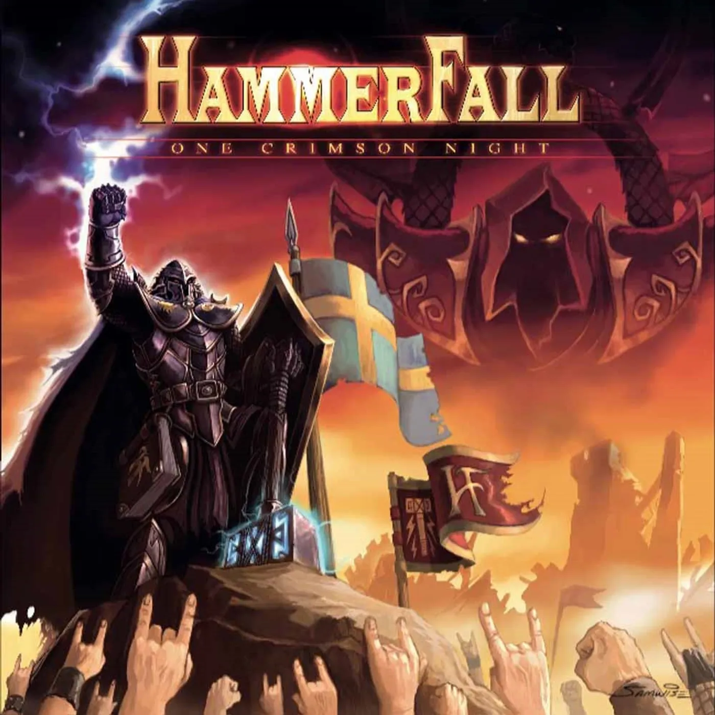  Hammerfall LP - One Crimson Night (Live) (3Lp) (Vinyl)