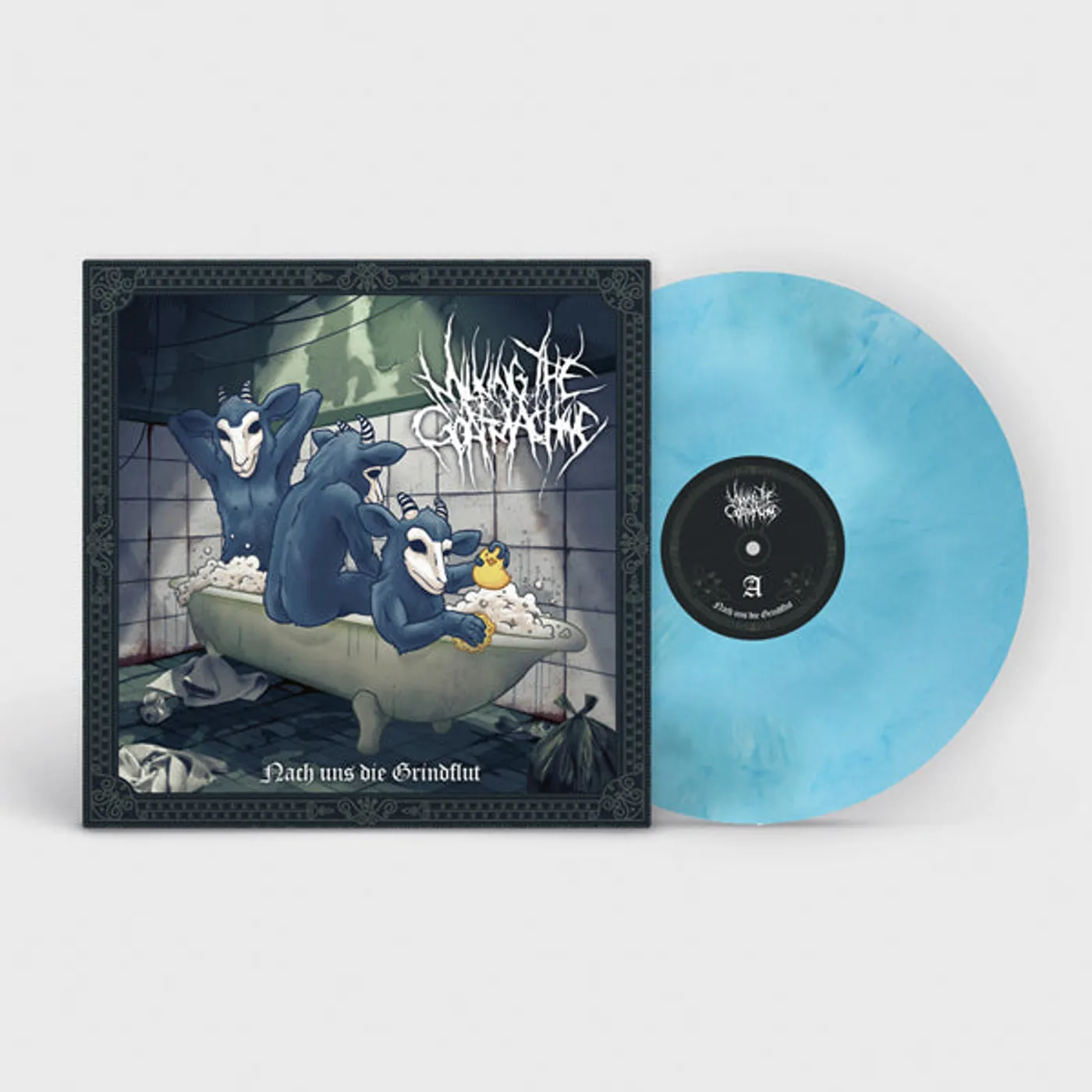 Milking the Goatmachine LP - Nach Uns Die Grindflut (Blue/White Marble Vinyl)