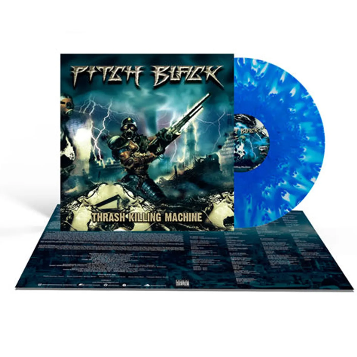 Pitch Black LP - Thrash Killing Machine (Cloudy Blue Vinyl)