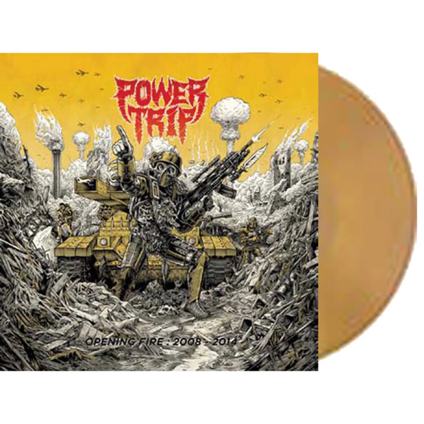 Power Trip LP - Opening Fire: 2008-2014 (Mustard Yellow Vinyl)