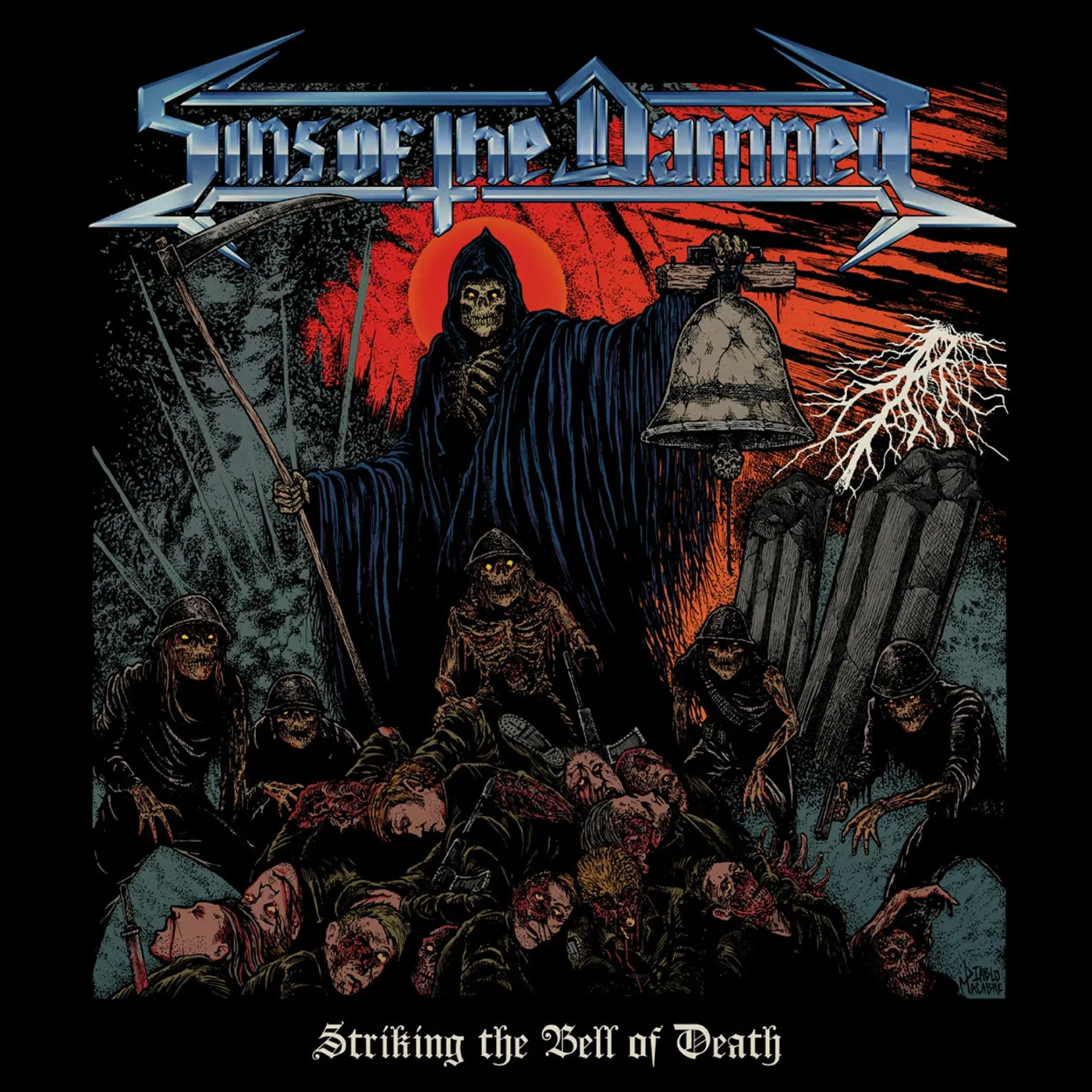 Sins Of The Damned LP - Striking The Bell Of Death (Vinyl)