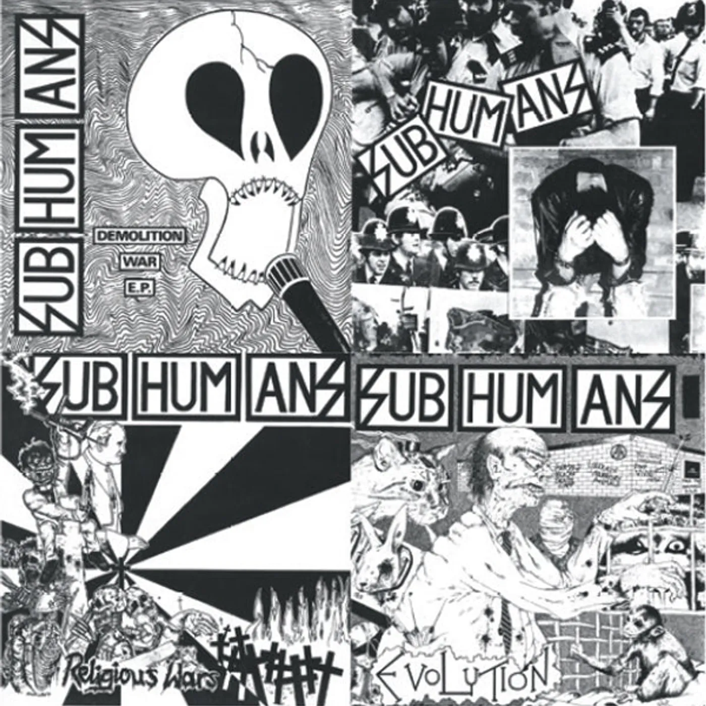 Subhumans LP - Ep-Lp (Red Vinyl)