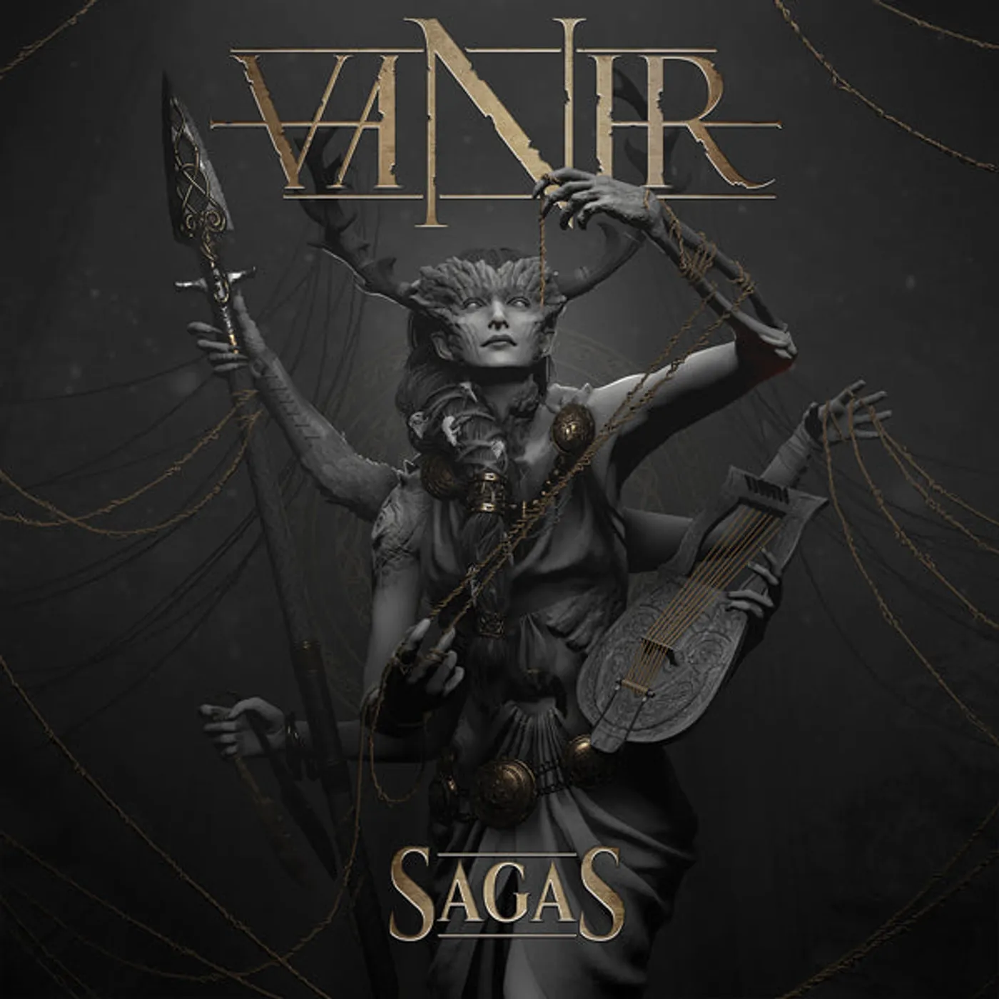 Vanir LP - Sagas (Gold Metal) (Vinyl)