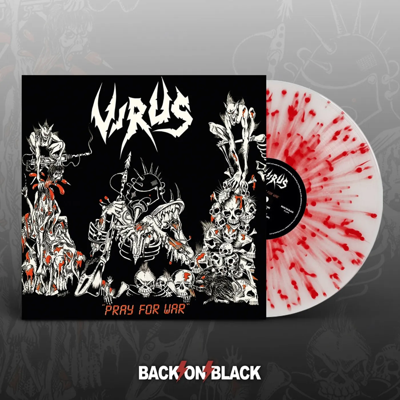 Virus LP - Pray For War (White W/ Red Splatter Vinyl)