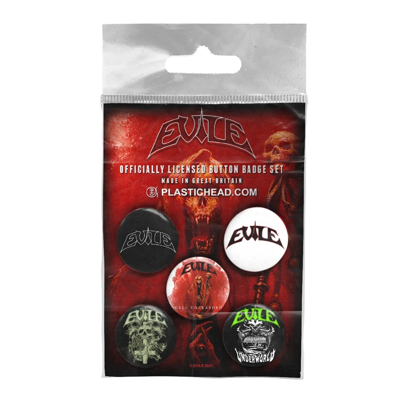 Evile Badge Pack - Evile Button Badge Set