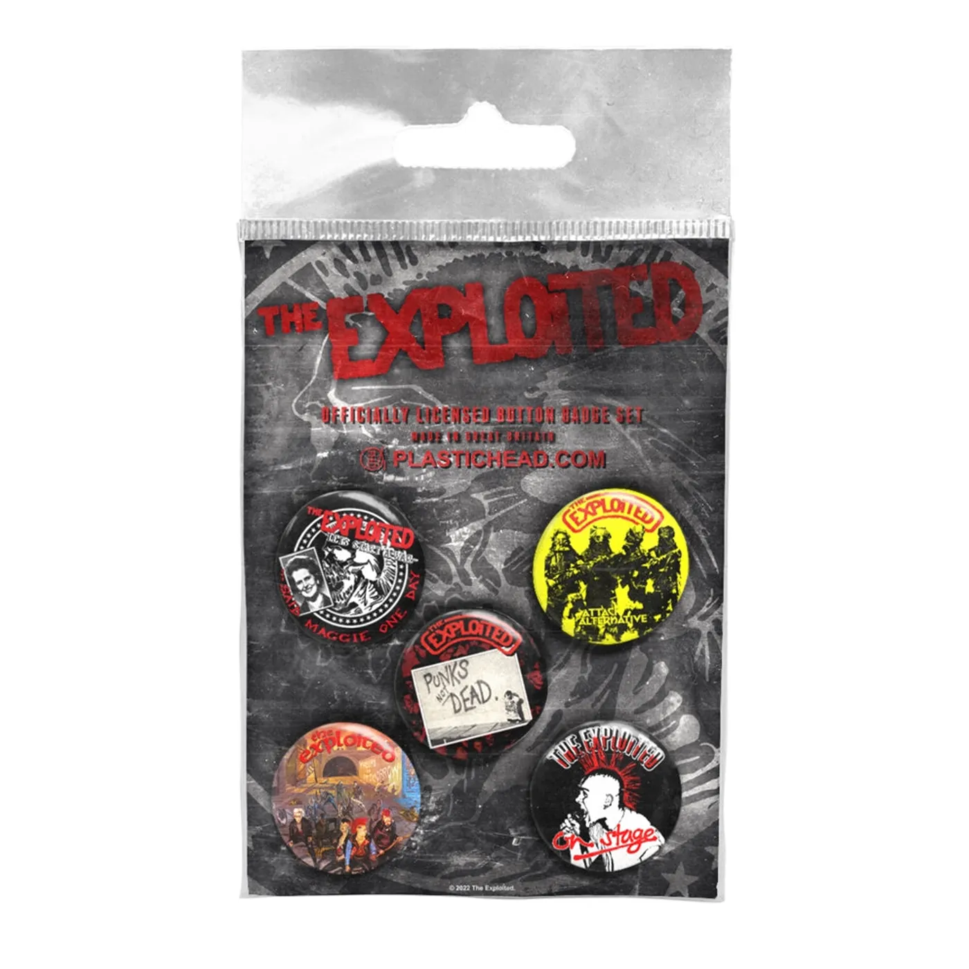 Exploited Badge Pack - The Exploited Button Badge Set 2