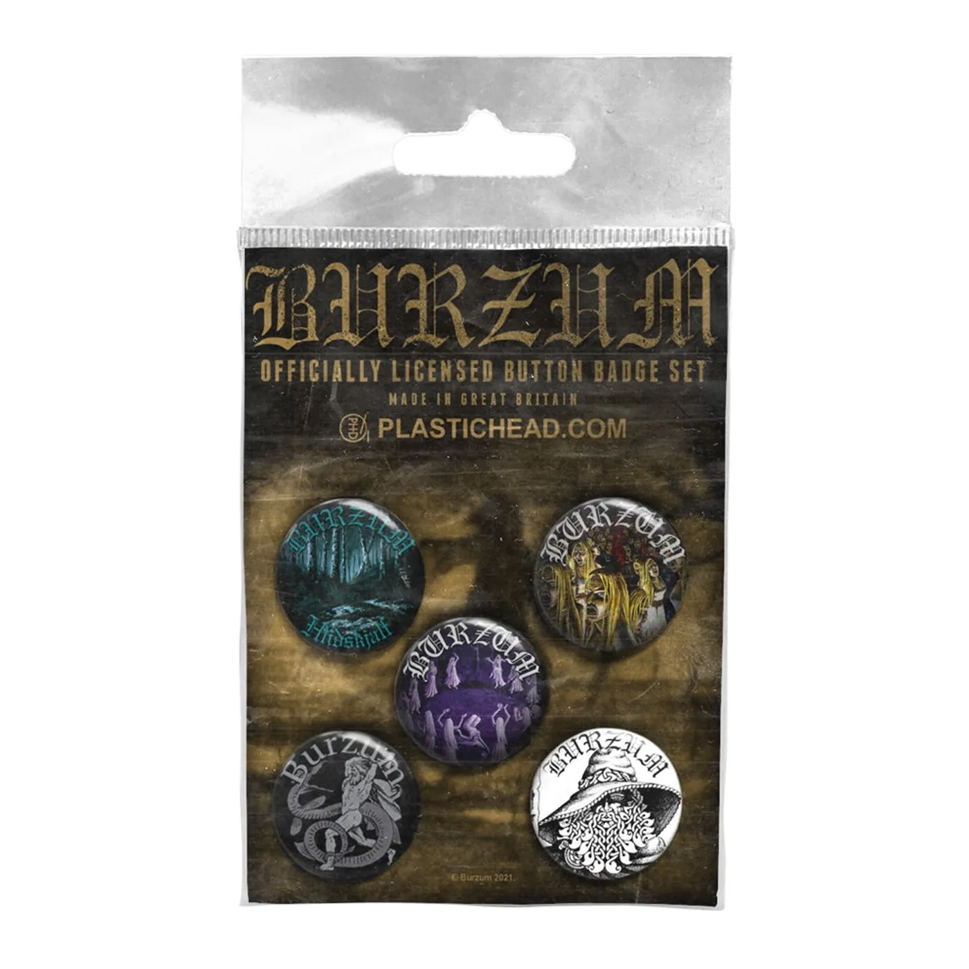 Burzum Badge Pack - Burzum Button Badge Set 3