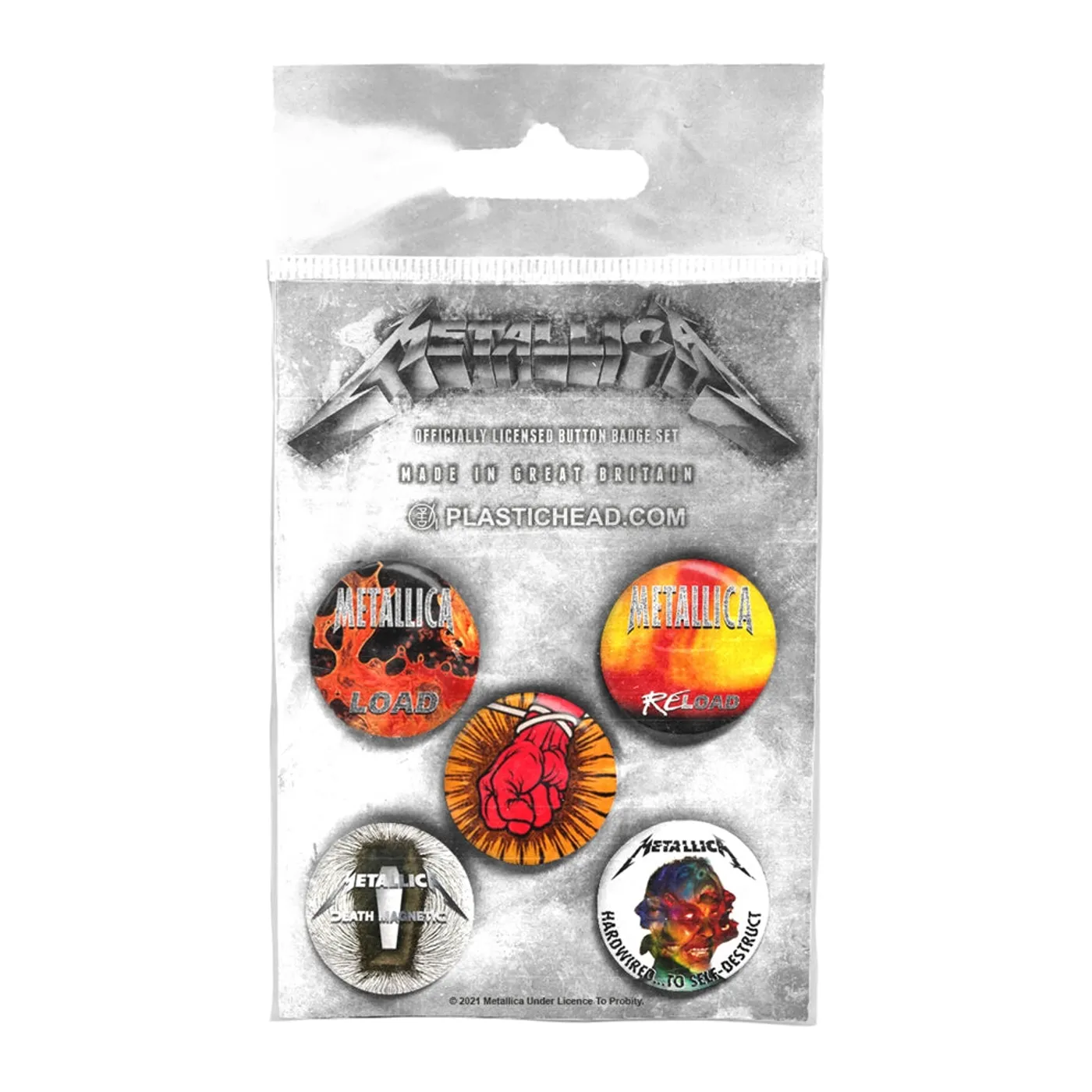 Metallica Badge Pack - Albums 1996-2016 Button Badge Set