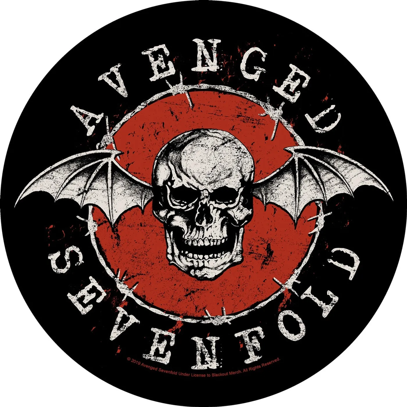 Avenged Sevenfold Back Patch - Distressed Skull (Backpatch)