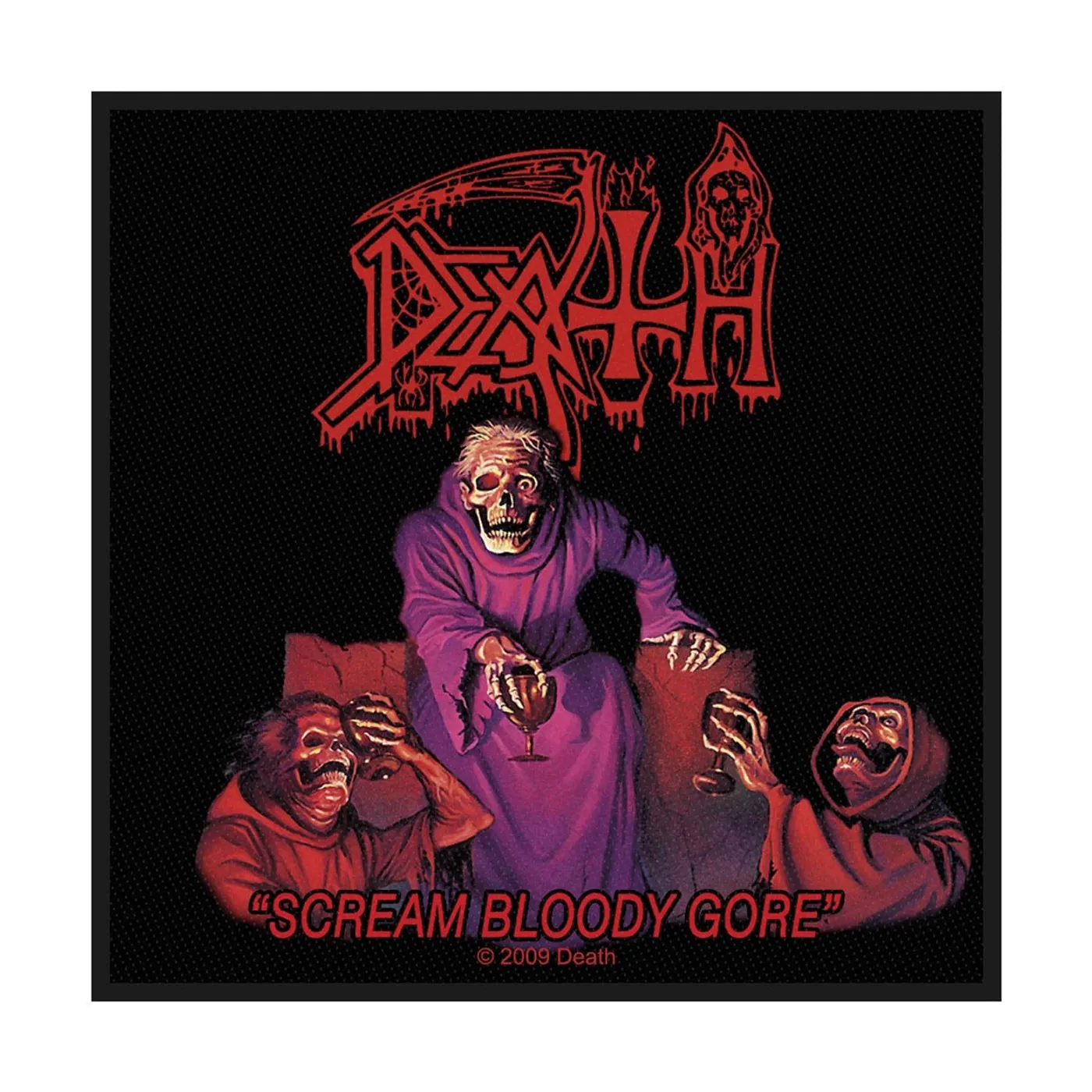 Death Sew-On Patch - Scream Bloody Gore