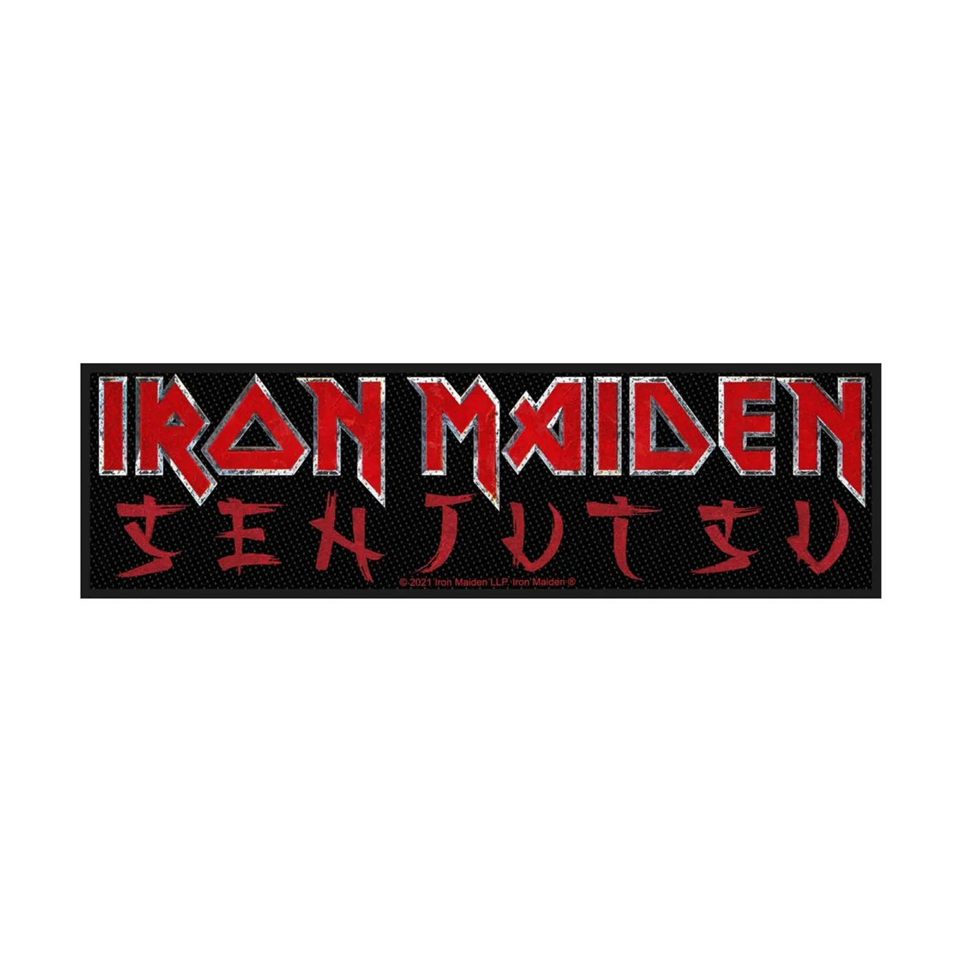 Iron Maiden Sew-On Patch - Senjutsu Logo (Superstrip Patch - Packaged)