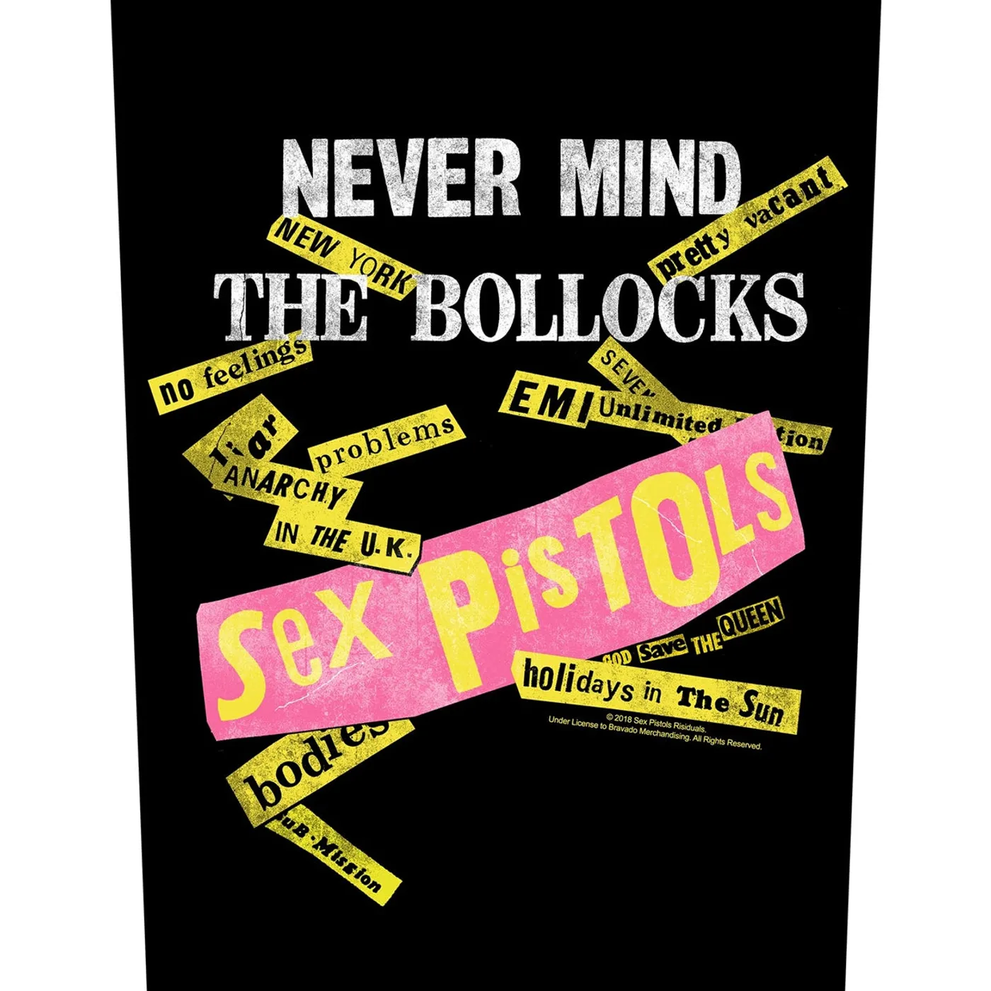 Sex Pistols Back Patch - Never Mind The Bollocks (Backpatch)