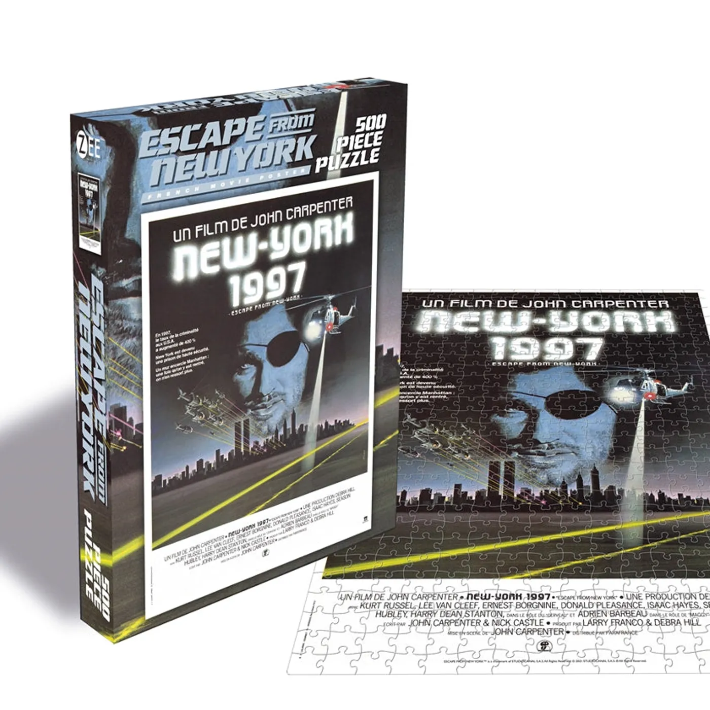 Escape From New York Puzzle - French Movie Poster (500 Piece Jigsaw Puzzle)