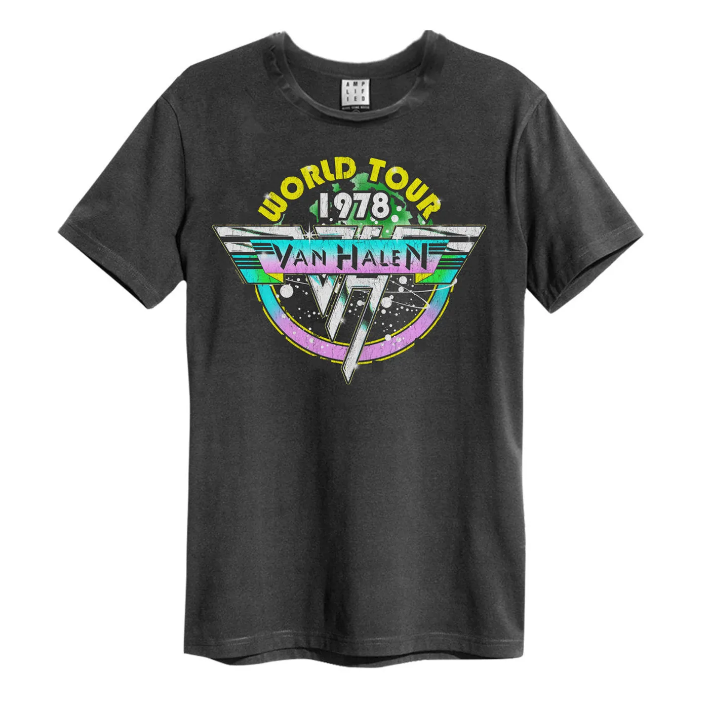 Van Halen  T Shirt -  World Tour 78 Amplified Vintage