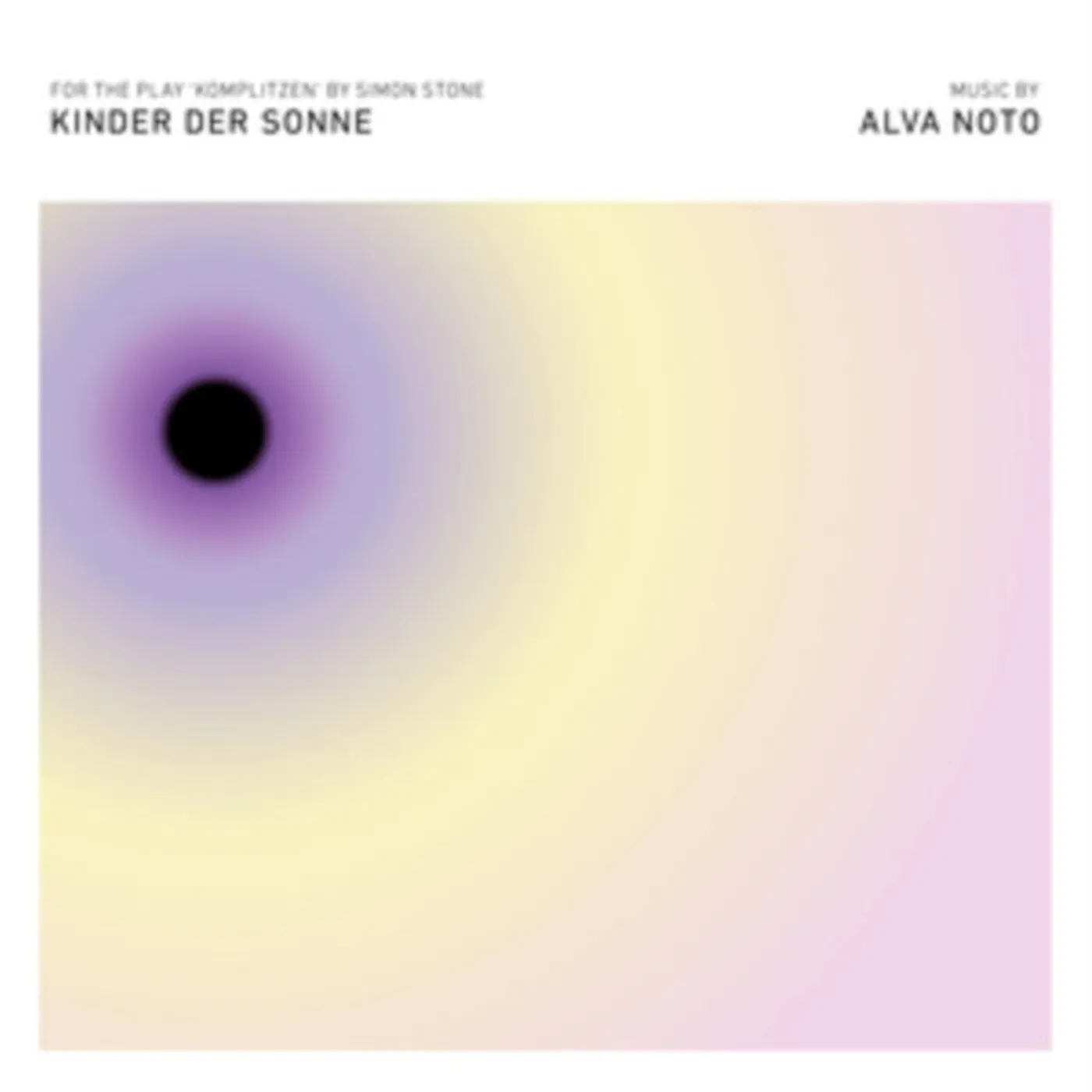 Alva Noto CD - Kinder Der Sonne