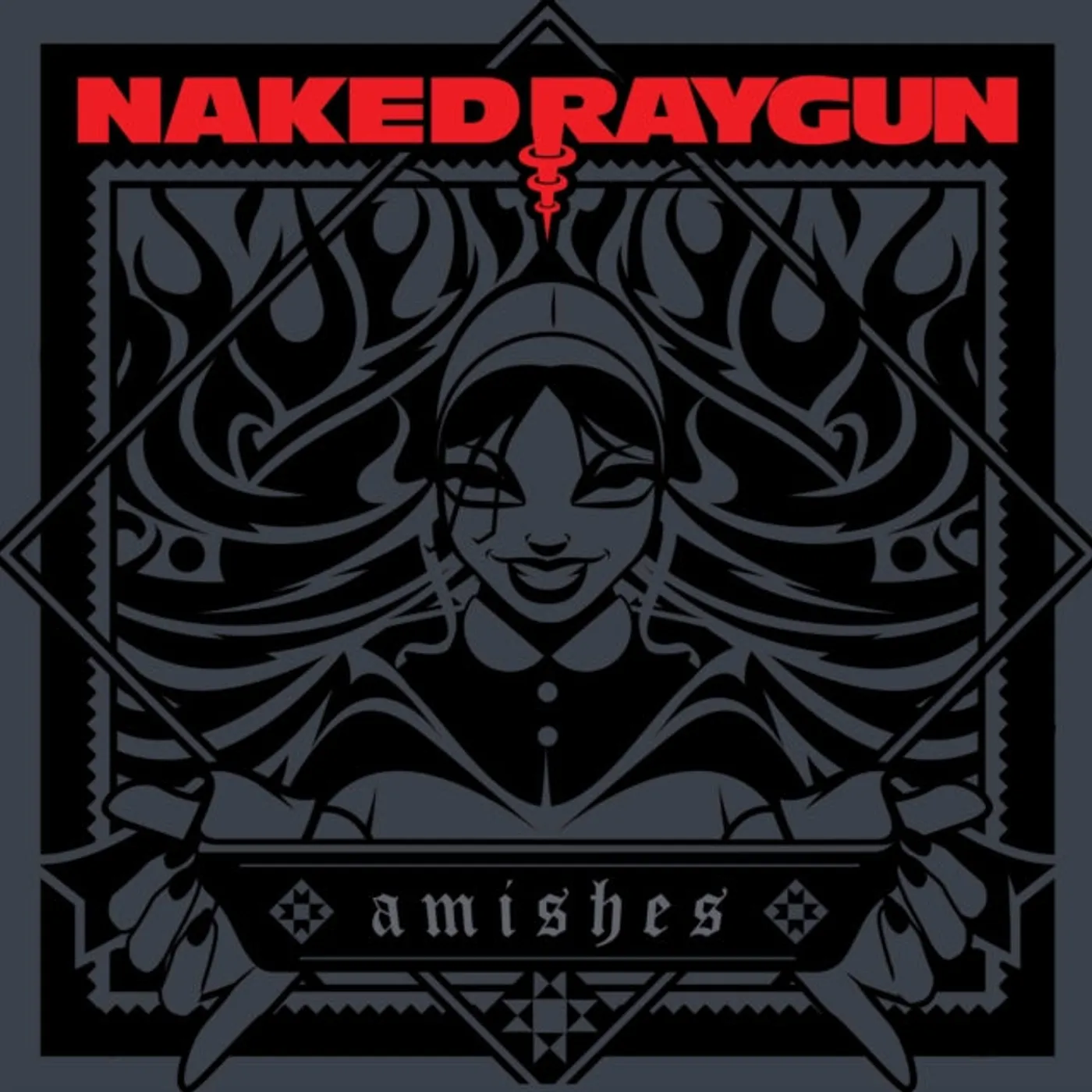 Naked Raygun LP - Amishes 7 Inch (Red Swirl Vinyl)