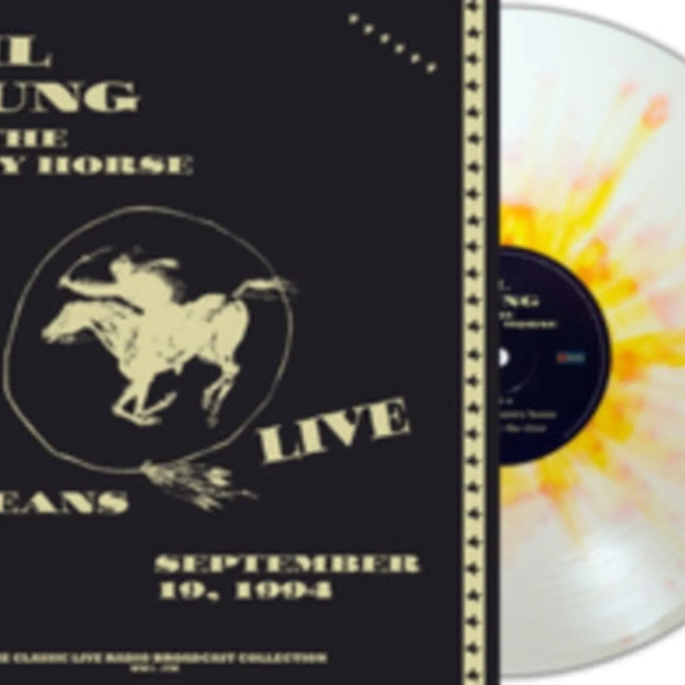 Neil Young & Crazy Horse LP - Live In New Orleans 1994 (White/Orange Splatter Vinyl)
