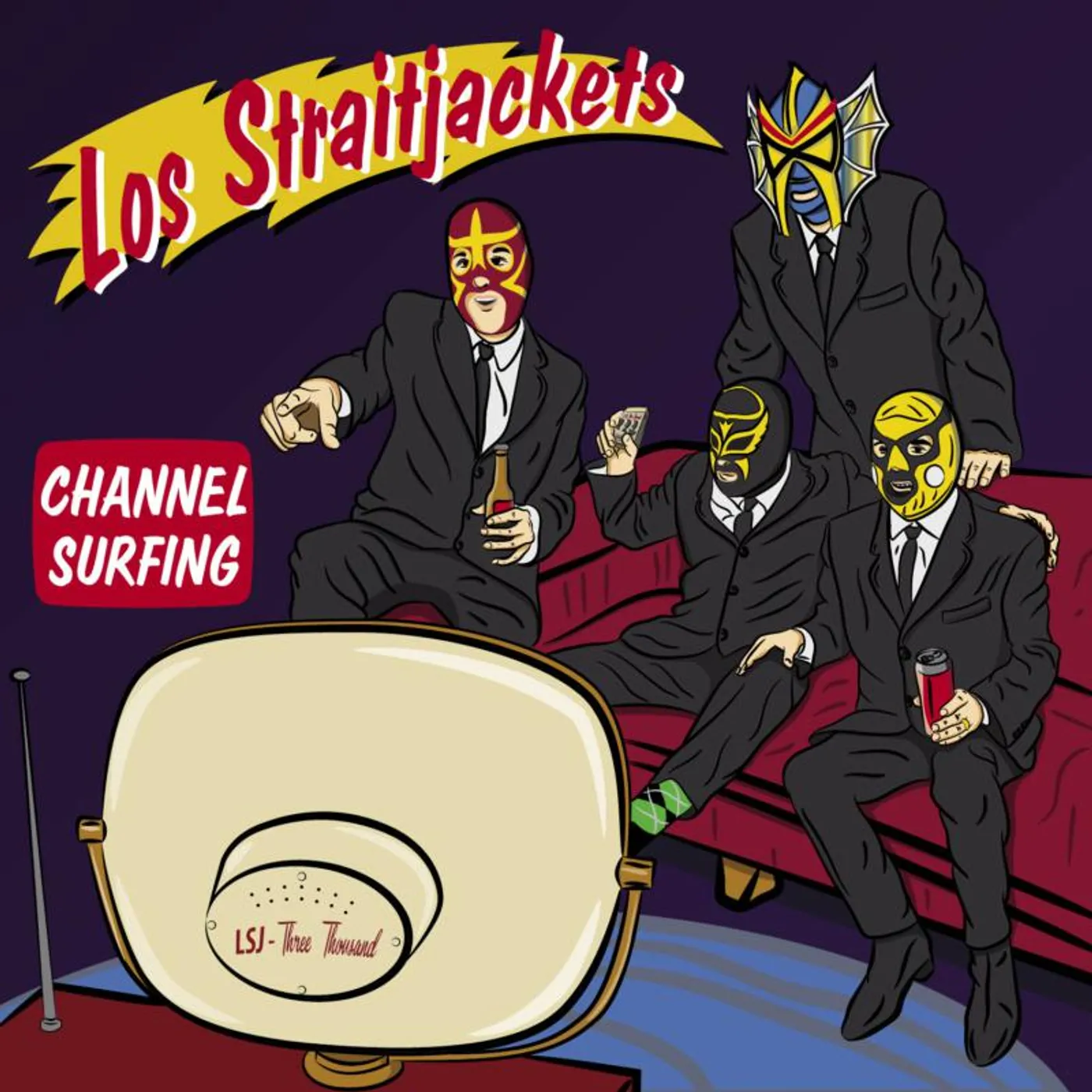 Los Straitjackets LP - Channel Surfing (Vinyl)