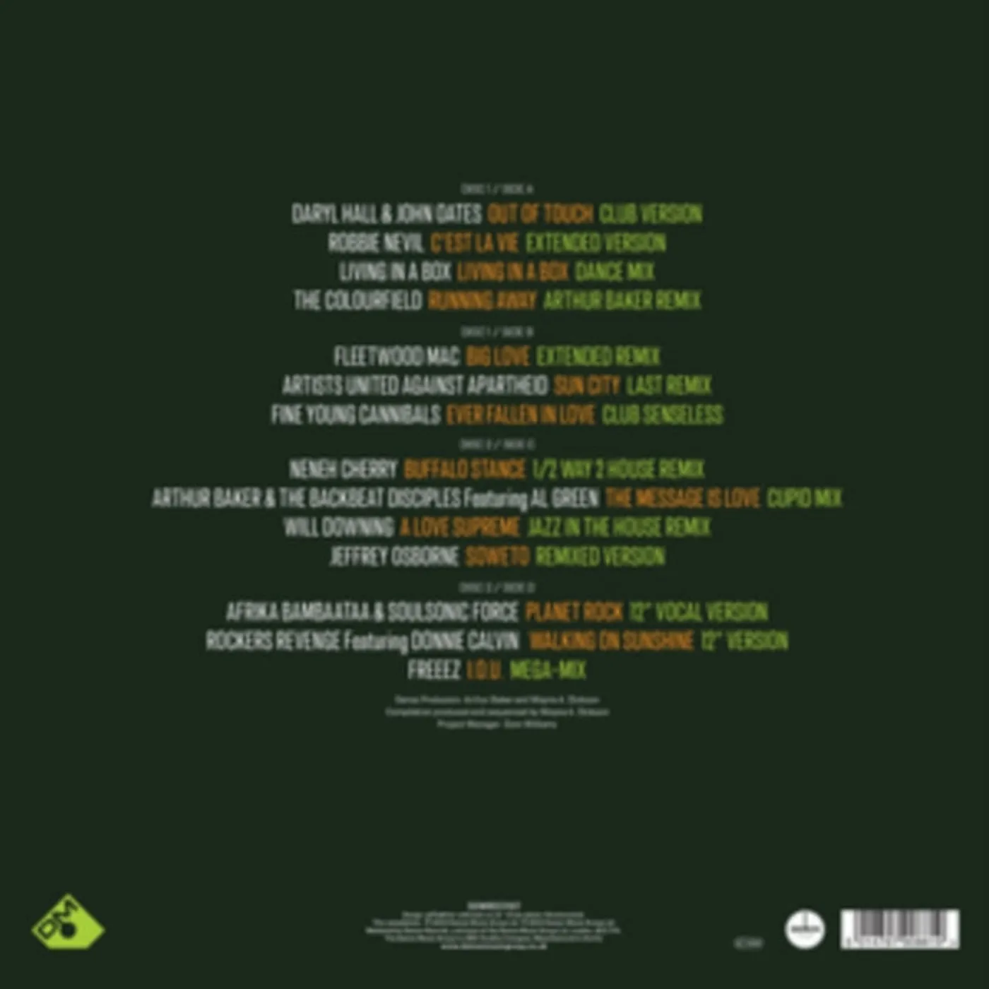 Arthur Baker LP - Presents Dance Masters (Vinyl)