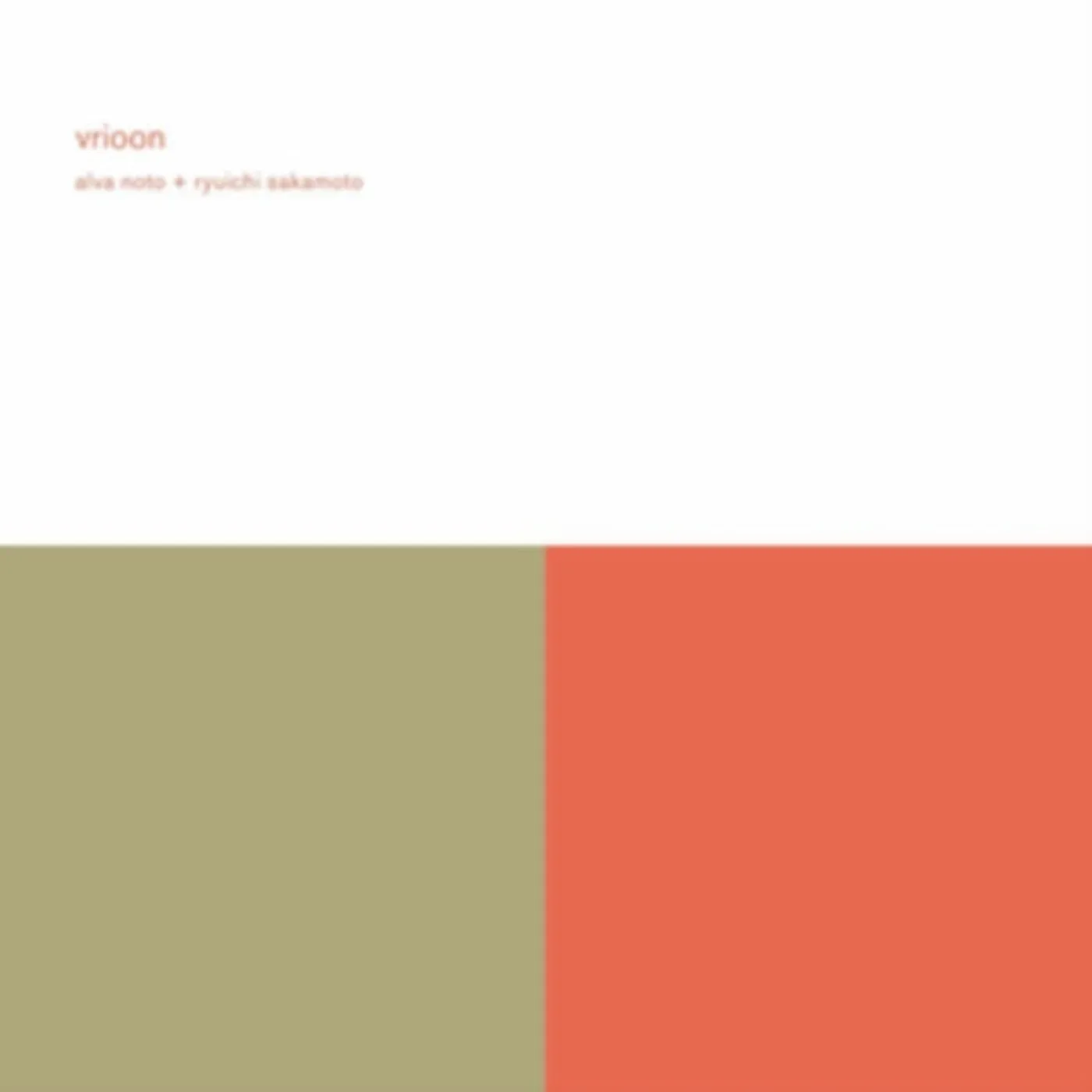 Alva Noto And Ryuichi Sakamoto LP - Vrioon (Re- Master) (Vinyl)