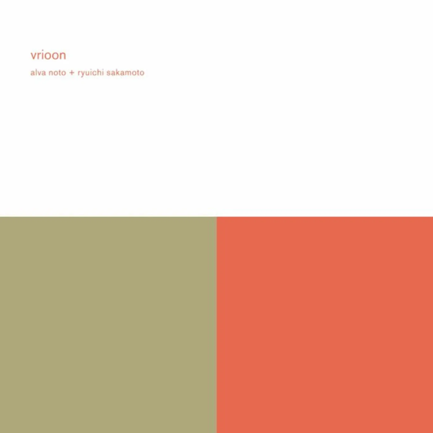Alva Noto And Ryuichi Sakamoto LP - Vrioon (Re- Master) (Vinyl)