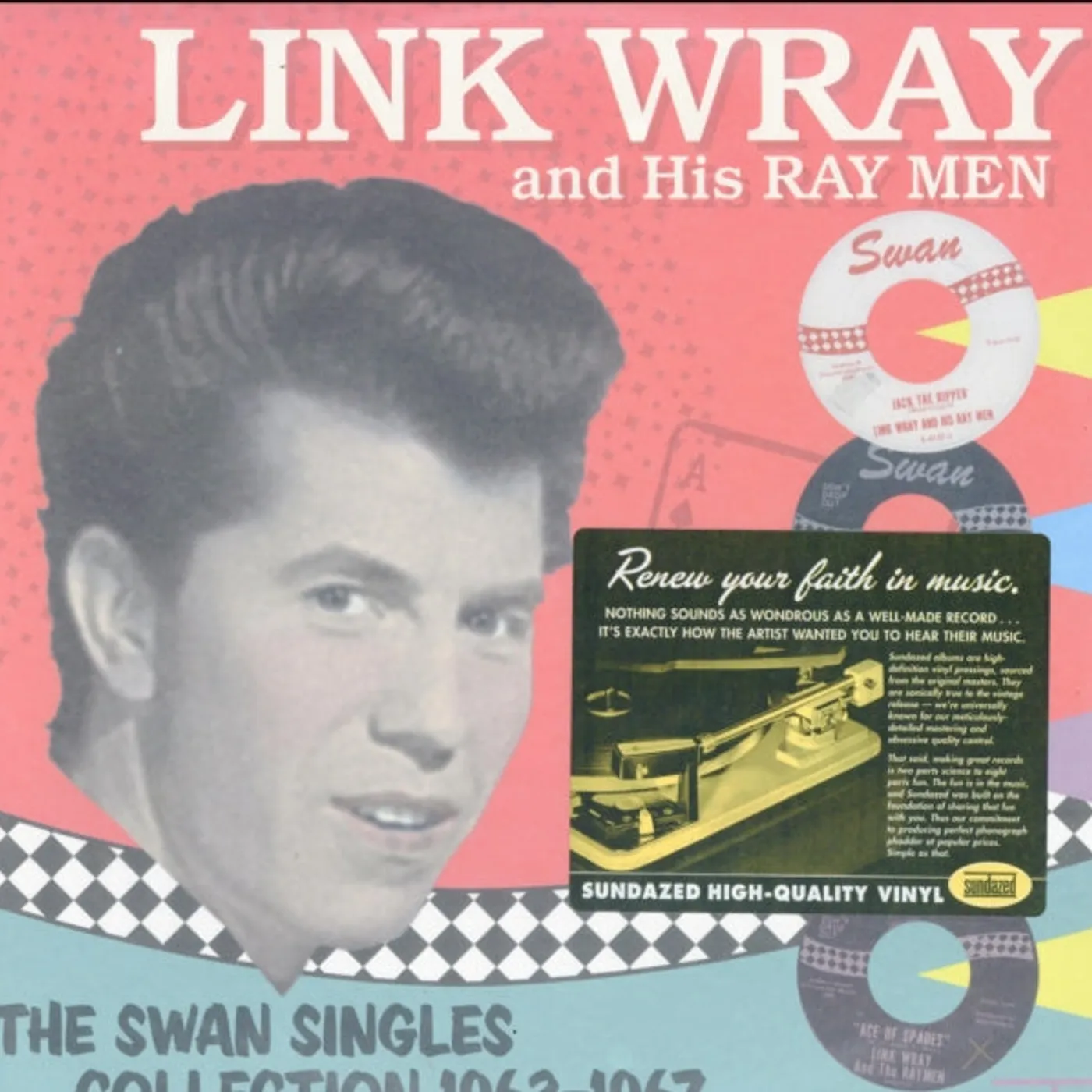 Link Wray LP - Swan Singles Collection 63-67 (Vinyl)