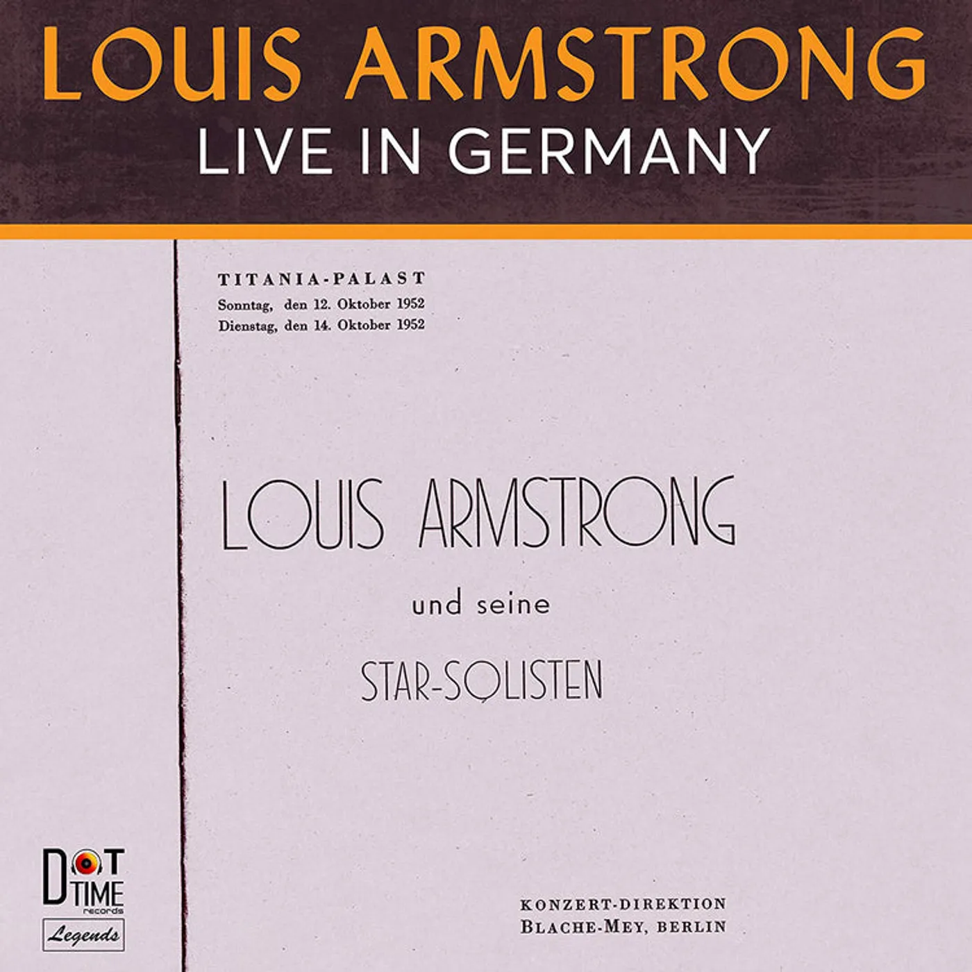 Louis Armstrong LP - Live In Germany 1952 (Vinyl)