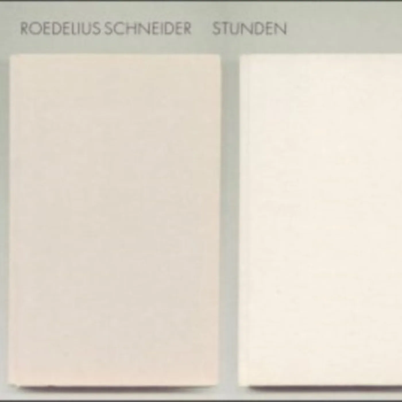 Roedelius Schneider LP - Stunden (Vinyl)
