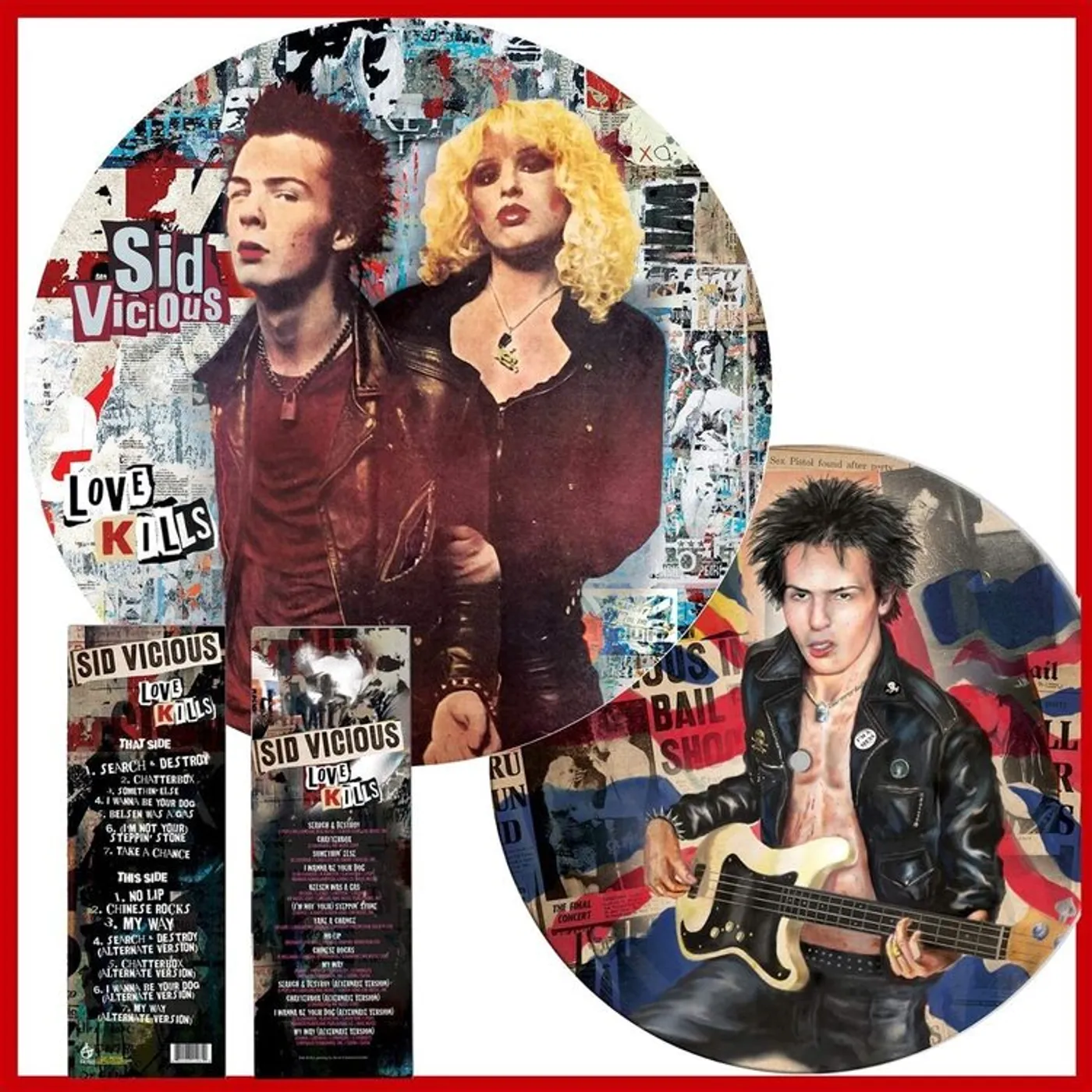 Sid Vicious LP - Love Kills - Picture Disc Viny (Vinyl)
