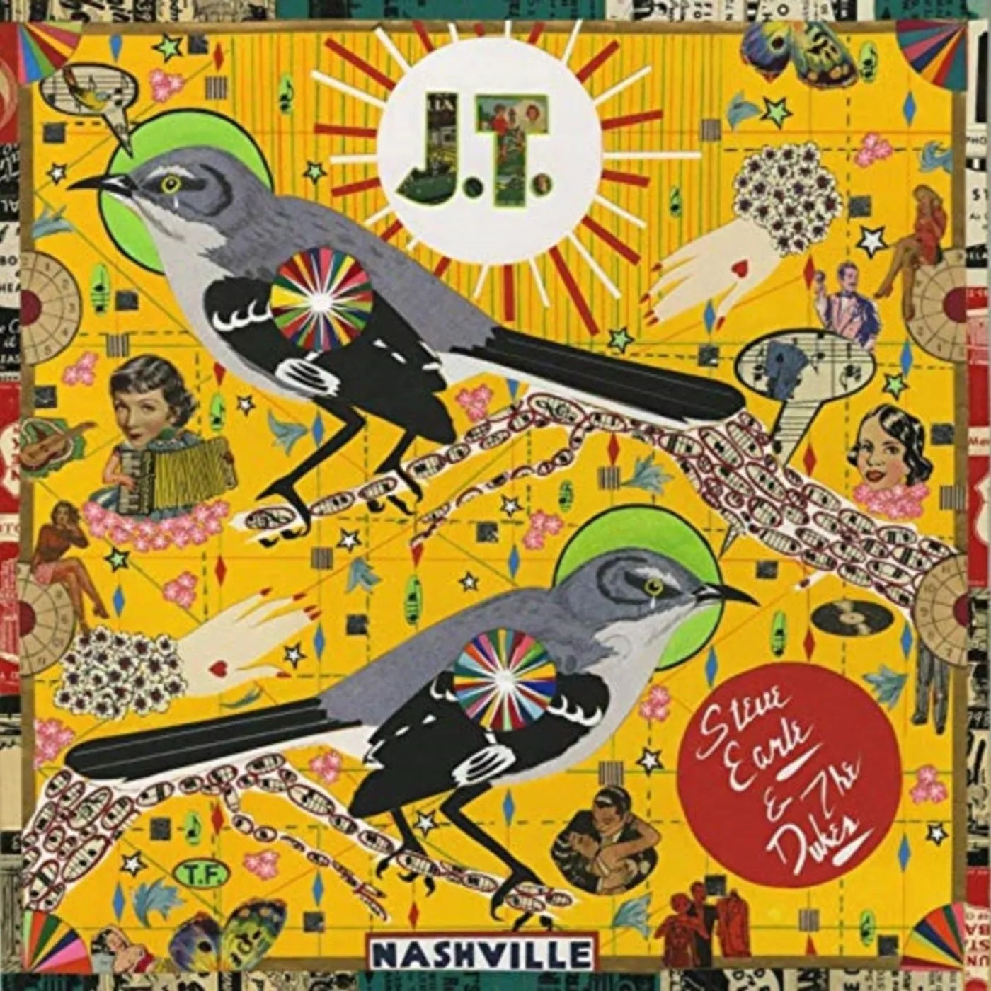 Steve Earle And The Dukes LP - J.T. (Red Vinyl  Indie Exclusi
