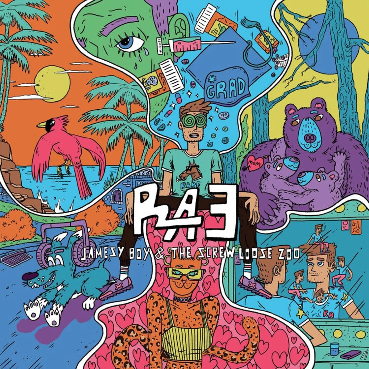Rare Americans LP - Jamesy Boy & The Screw Loose Zoo (Vinyl)