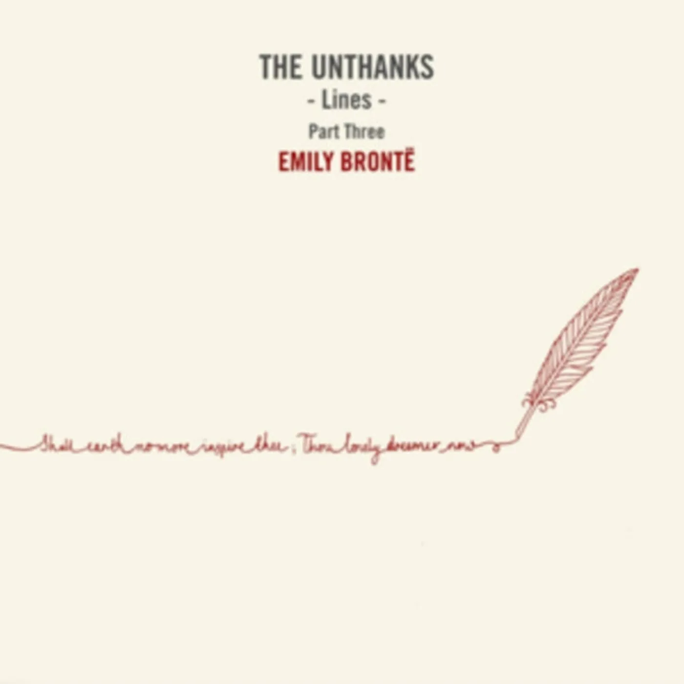 The Unthanks, The CD - Lines - Part Three: Emily Bronte
