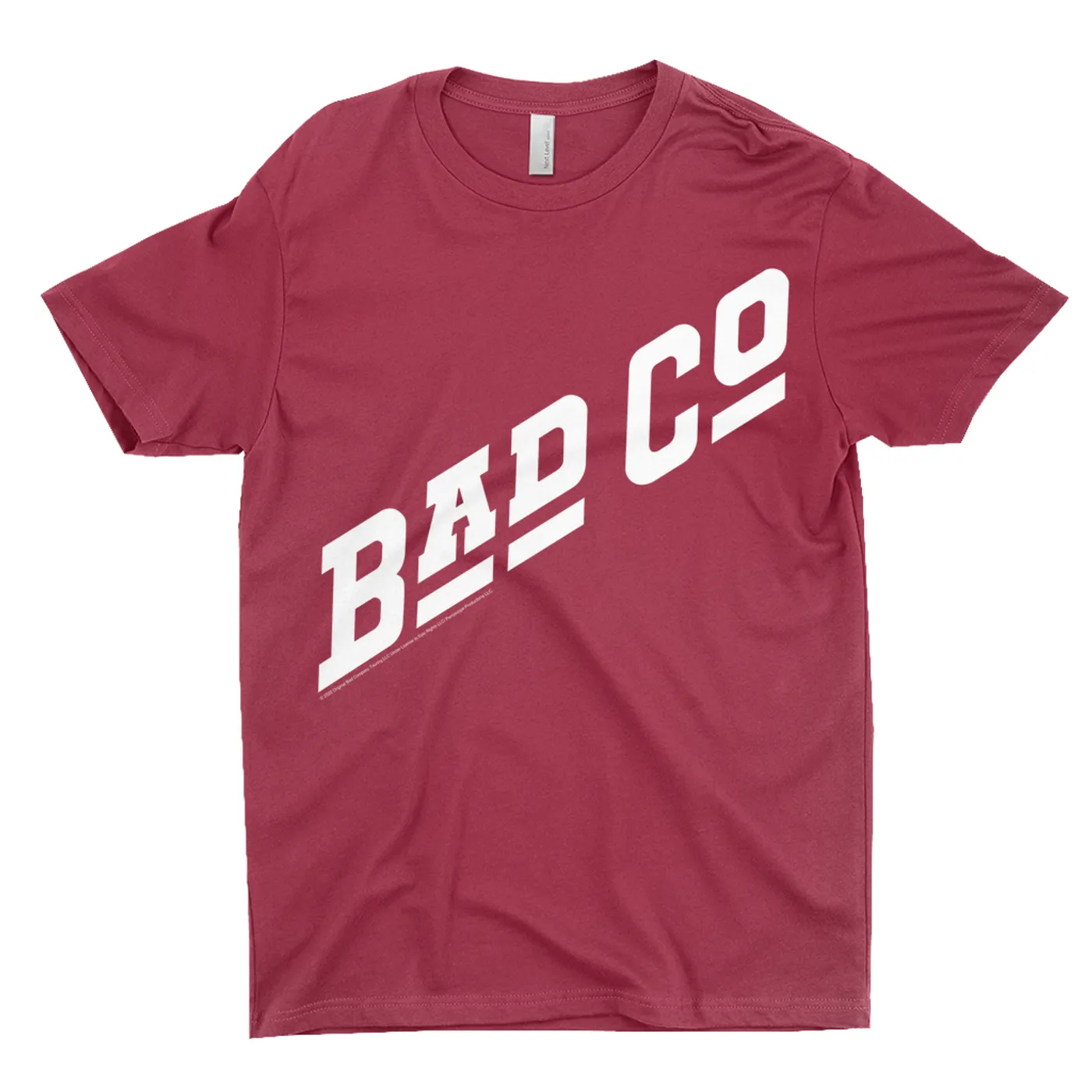 Bad Company T-Shirt | Classic Bad Company Logo White Bad Company Shirt