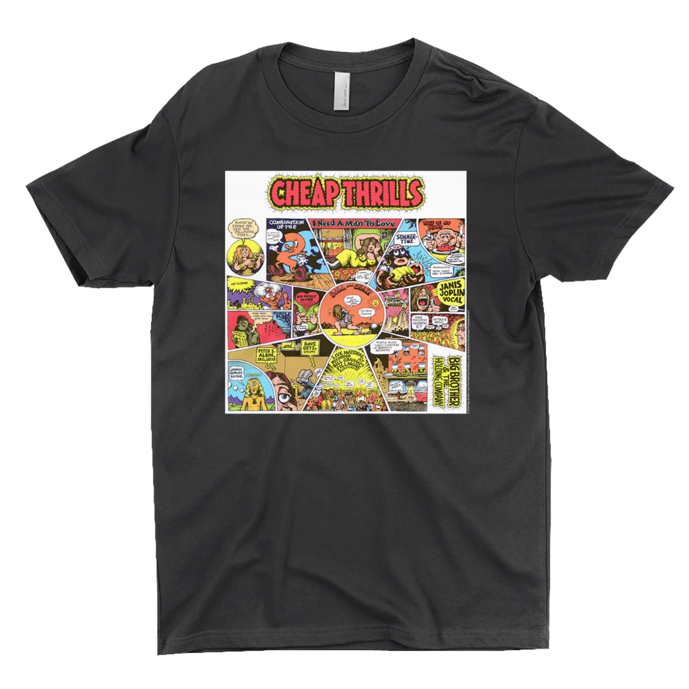 Big Brother & The Holding Company T-Shirt | Cheap Thrills Album Design Big Brother and The Holding Company Shirt