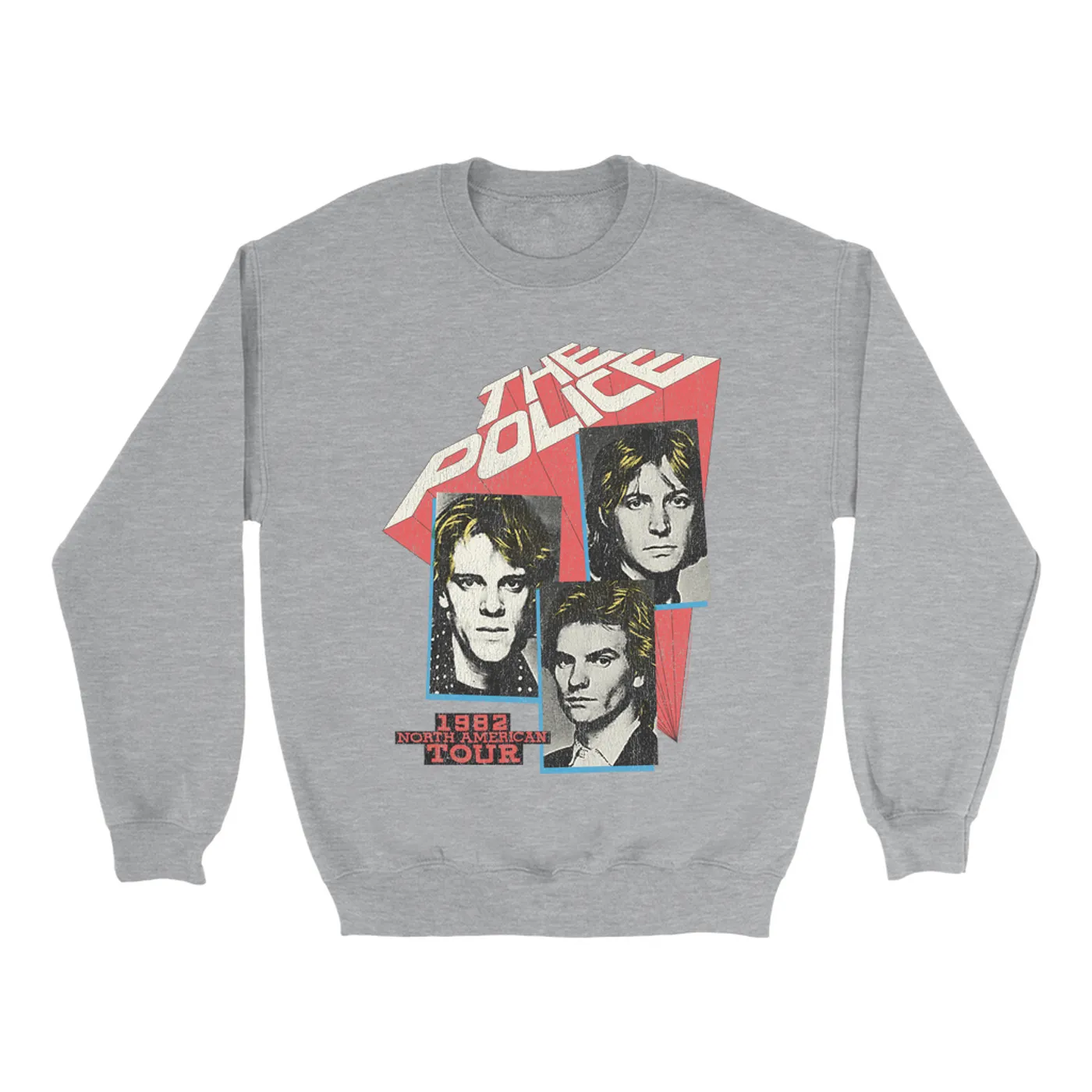 The Police Sweatshirt | 1982 North American Tour Distressed The Police Sweatshirt