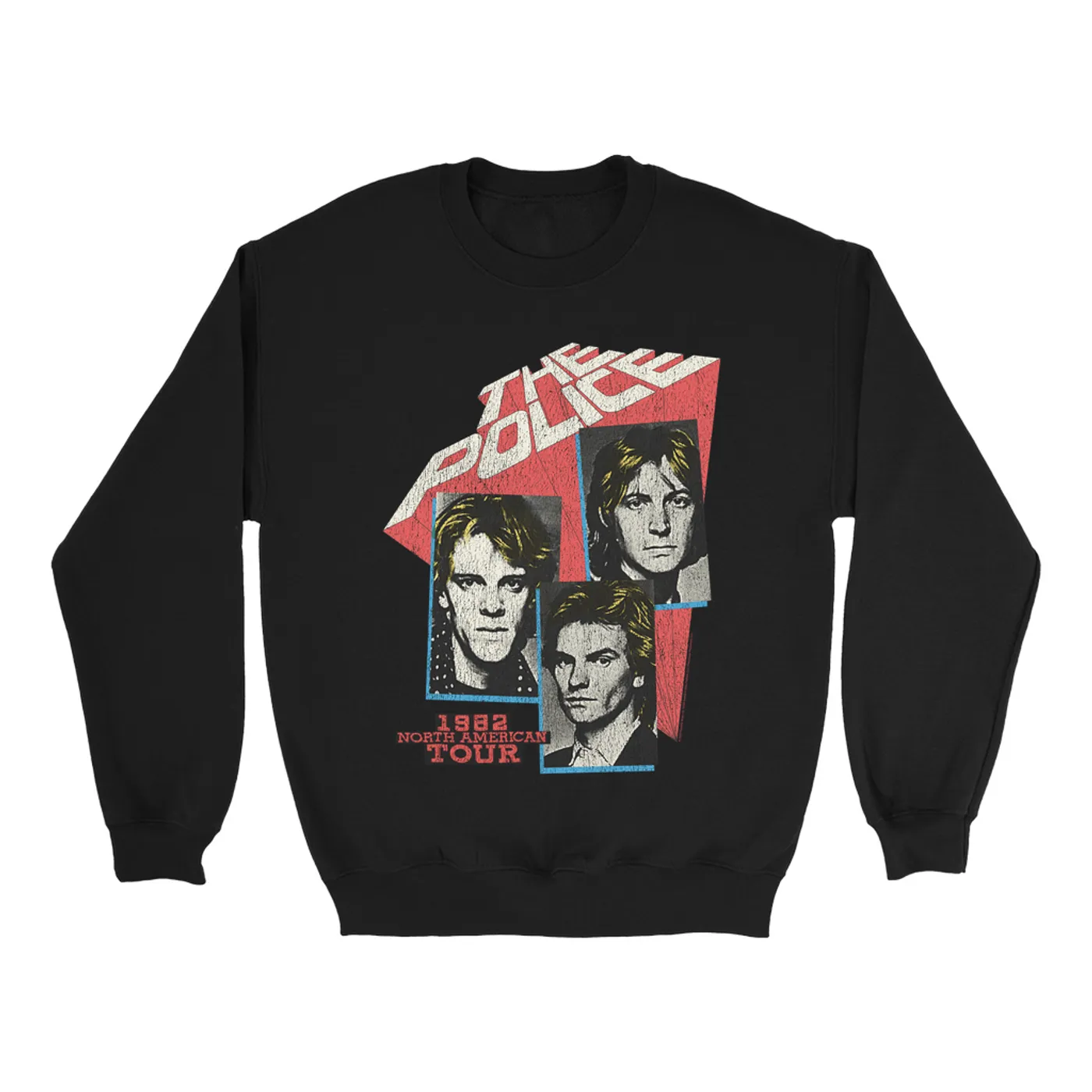 The Police Sweatshirt | 1982 North American Tour Distressed The Police Sweatshirt