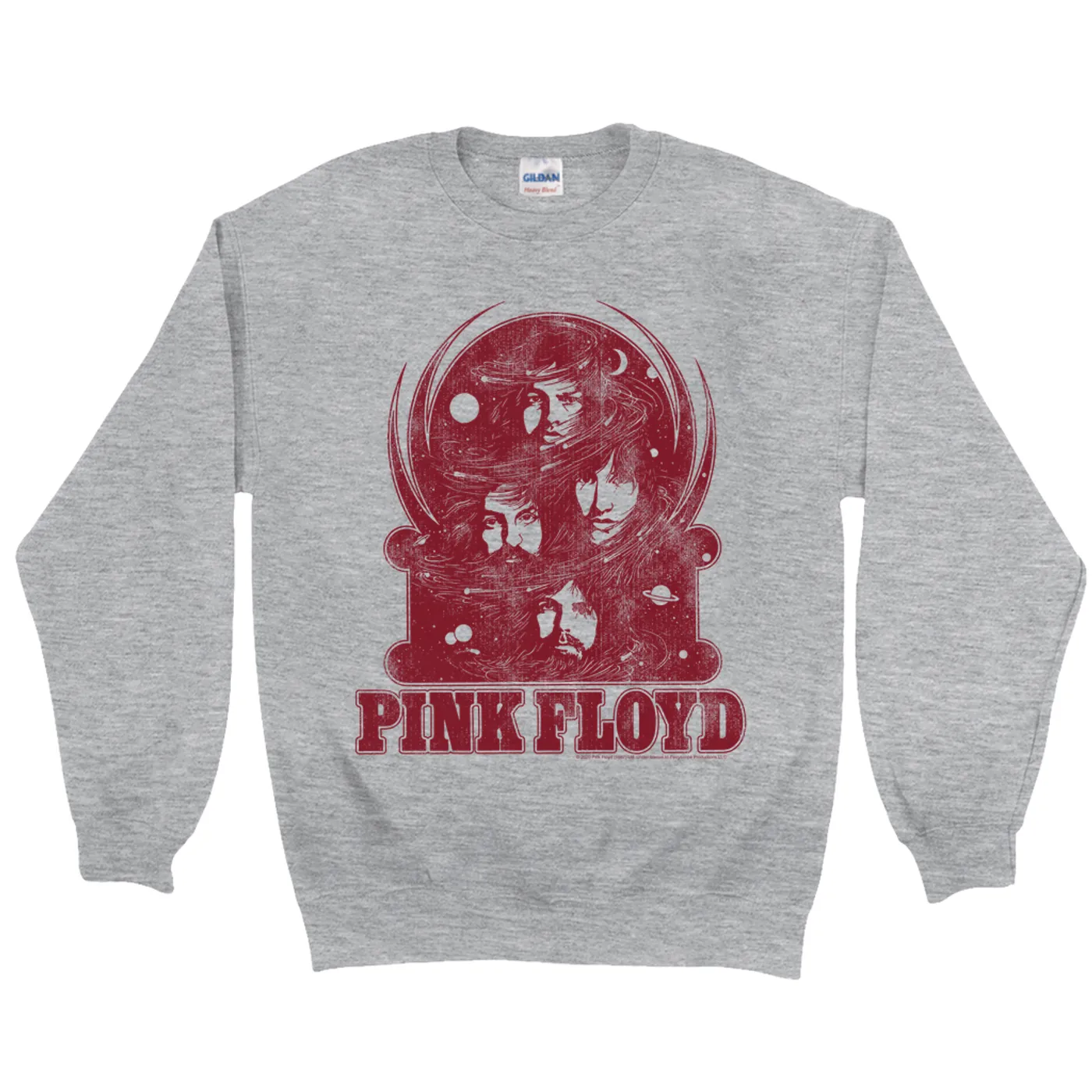Pink Floyd Sweatshirt | Universe Design Distressed Pink Floyd Sweatshirt