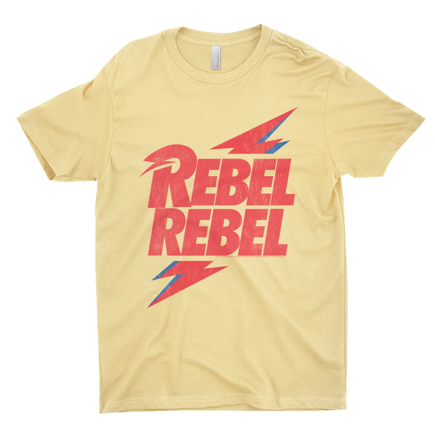 David Bowie T-Shirt | Rebel Rebel Lightning Bolt Distressed David Bowie Shirt