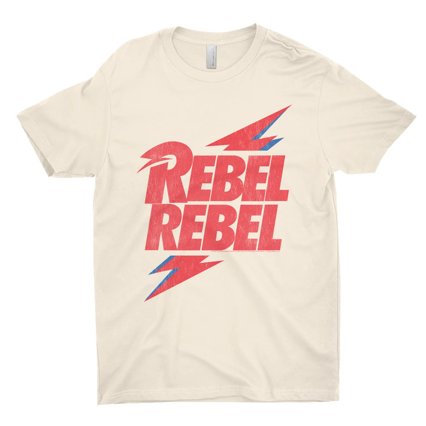 David Bowie T-Shirt | Rebel Rebel Lightning Bolt Distressed David Bowie Shirt