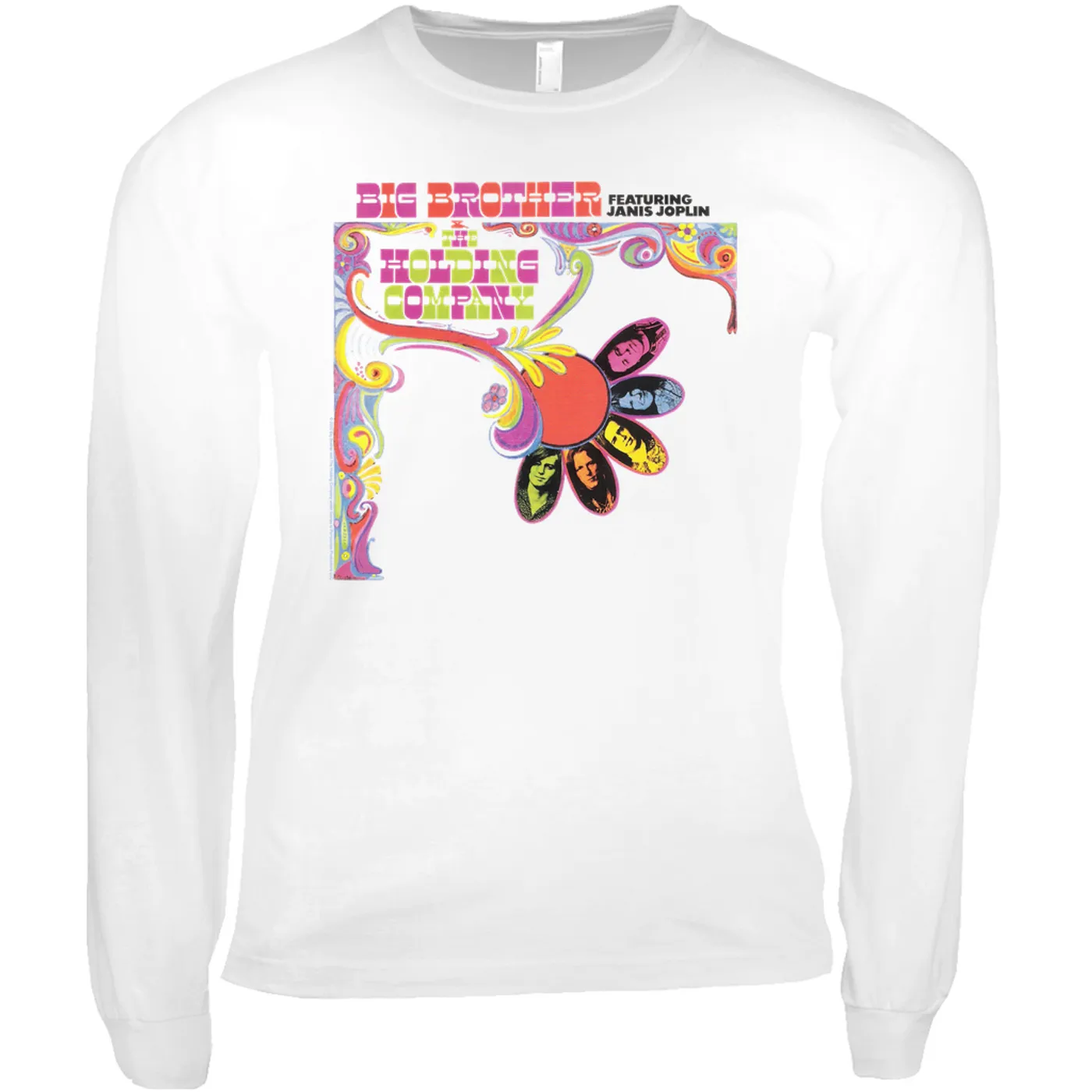 Big Brother and The Holding Co. Long Sleeve Shirt | Big Brother & The Holding Company Feat. Janis Joplin Album Cover Big Brother and The Holding Co. Shirt