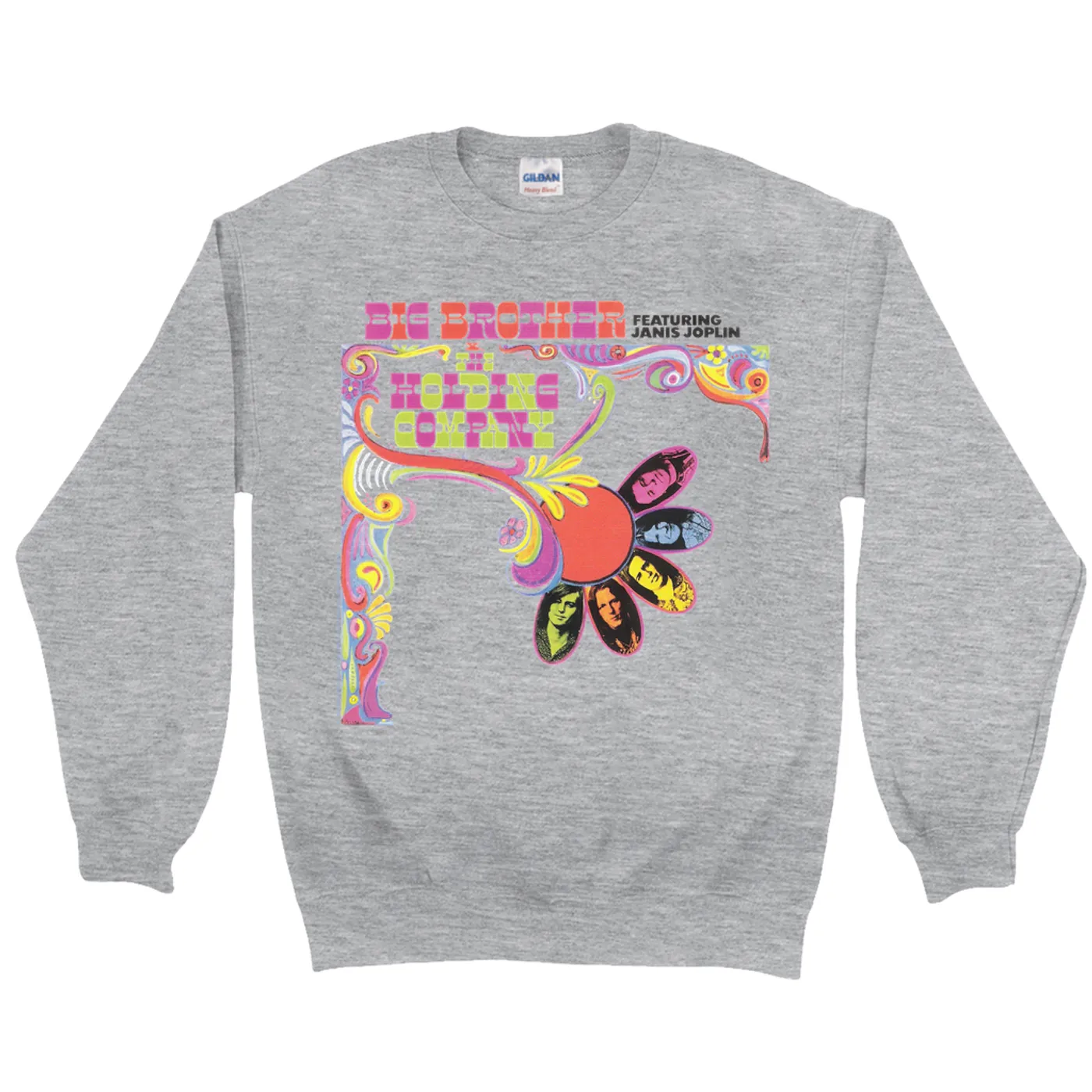 Big Brother and The Holding Co. Sweatshirt | Big Brother & The Holding Company Feat. Janis Joplin Album Cover Big Brother and The Holding Co. Sweatshirt