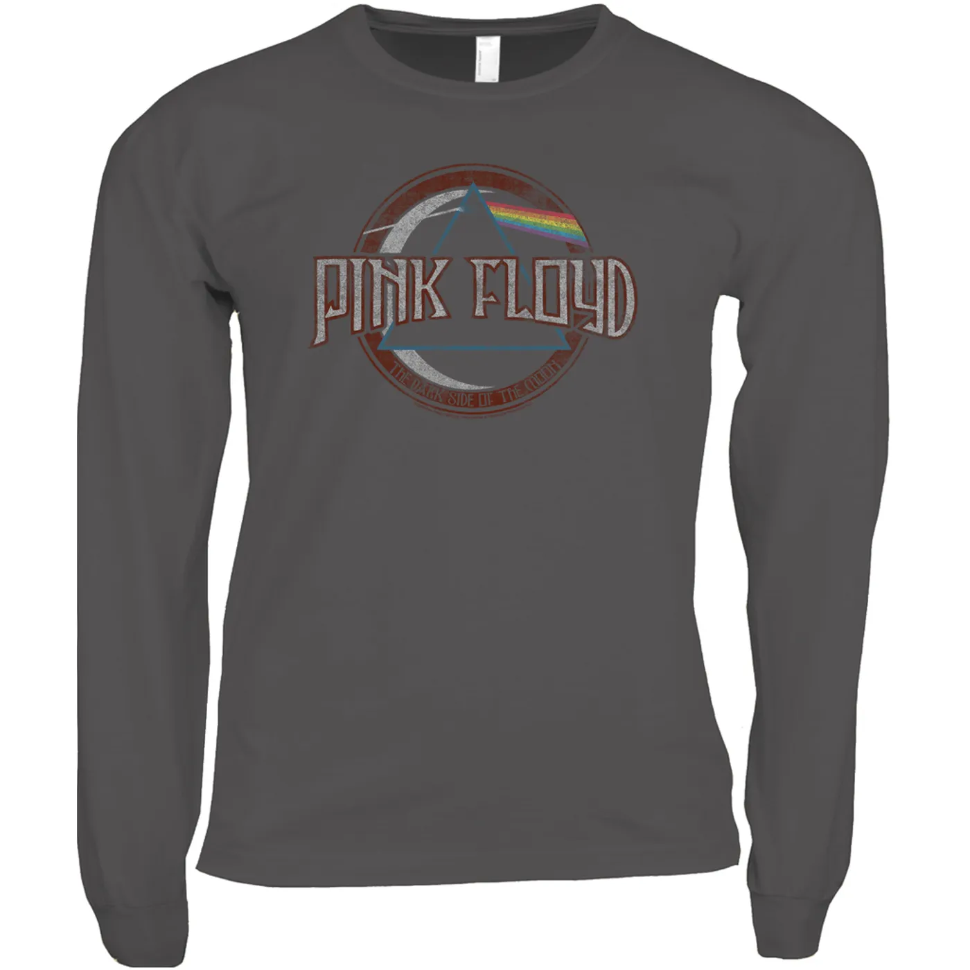 Pink Floyd Long Sleeve Shirt | Dark Side Of The Moon Design Distressed Pink Floyd Shirt