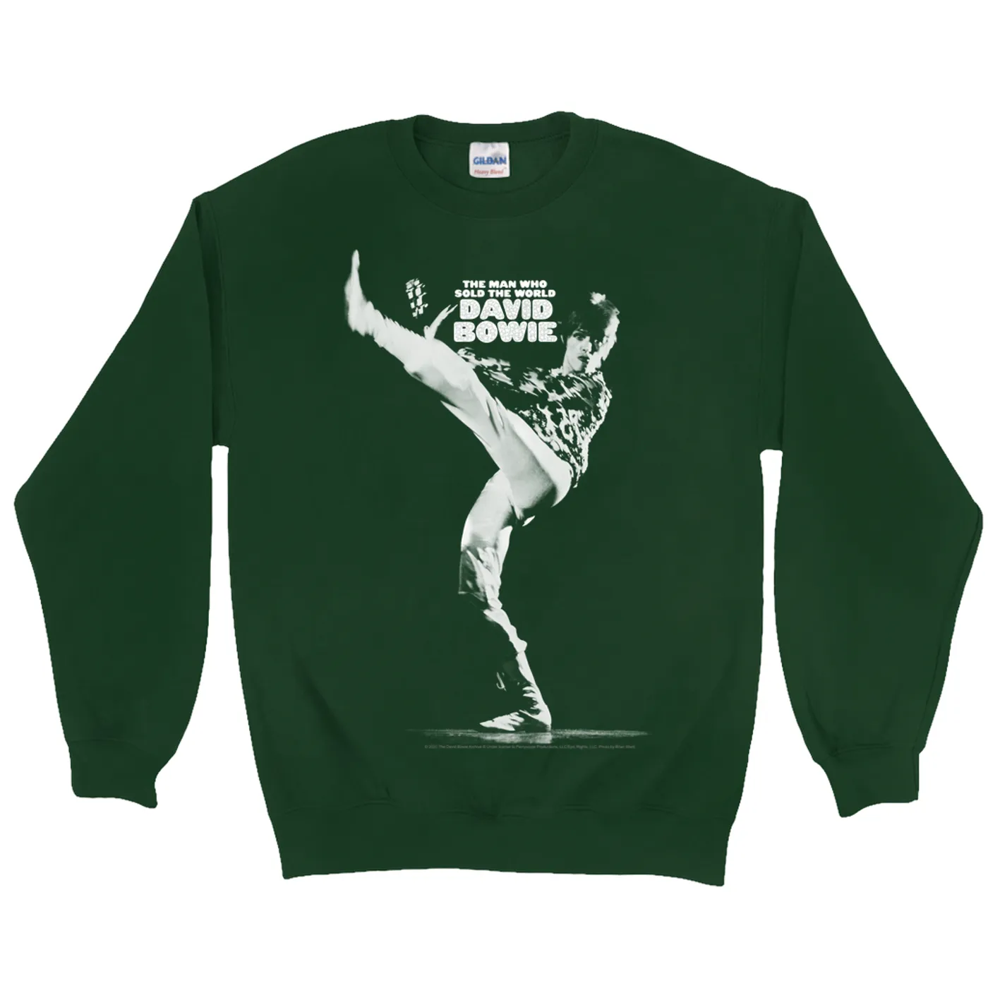 David Bowie Sweatshirt | The Man Who Sold The World White Design David Bowie Sweatshirt