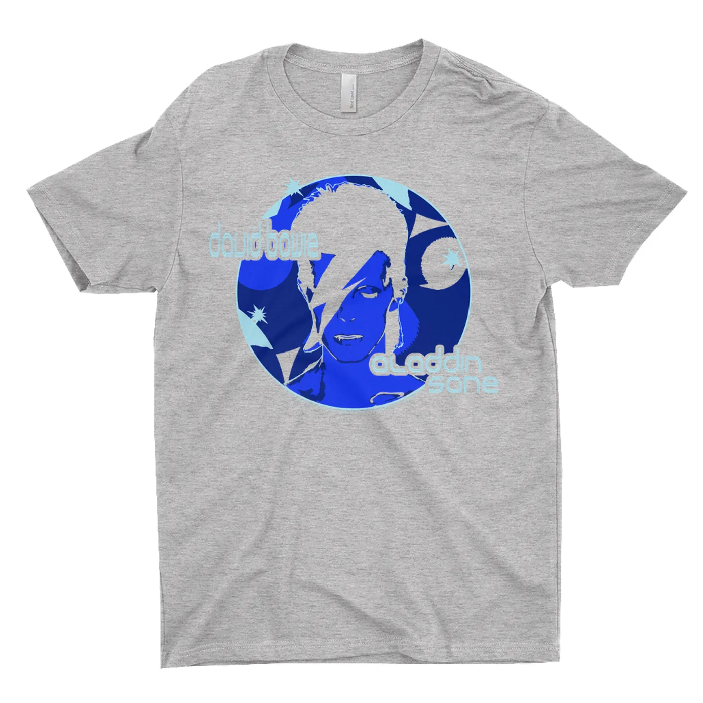 David Bowie T-Shirt | Blue Aladdin Sane Design David Bowie Shirt