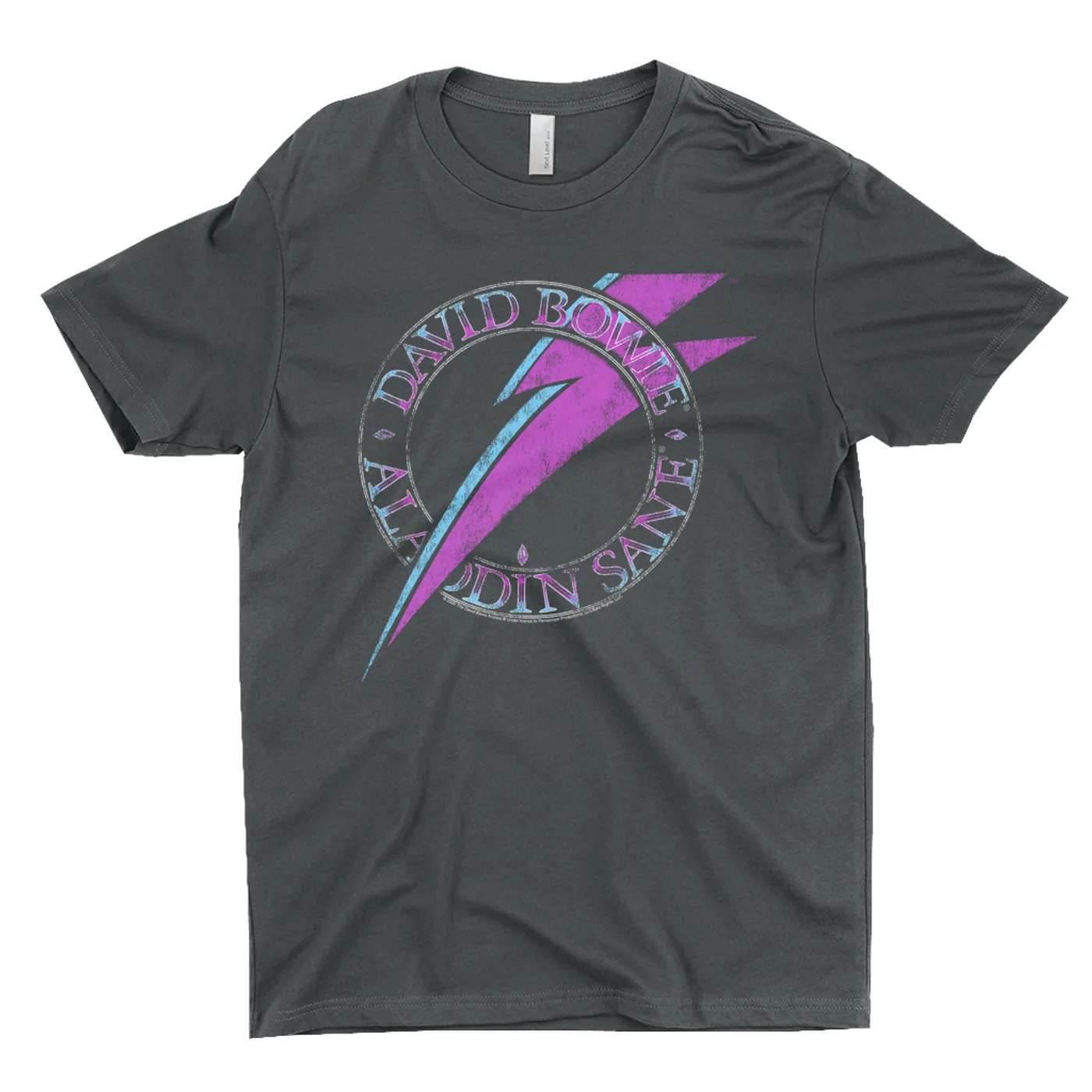 David Bowie T-Shirt | Aladdin Sane Logo Distressed David Bowie Shirt