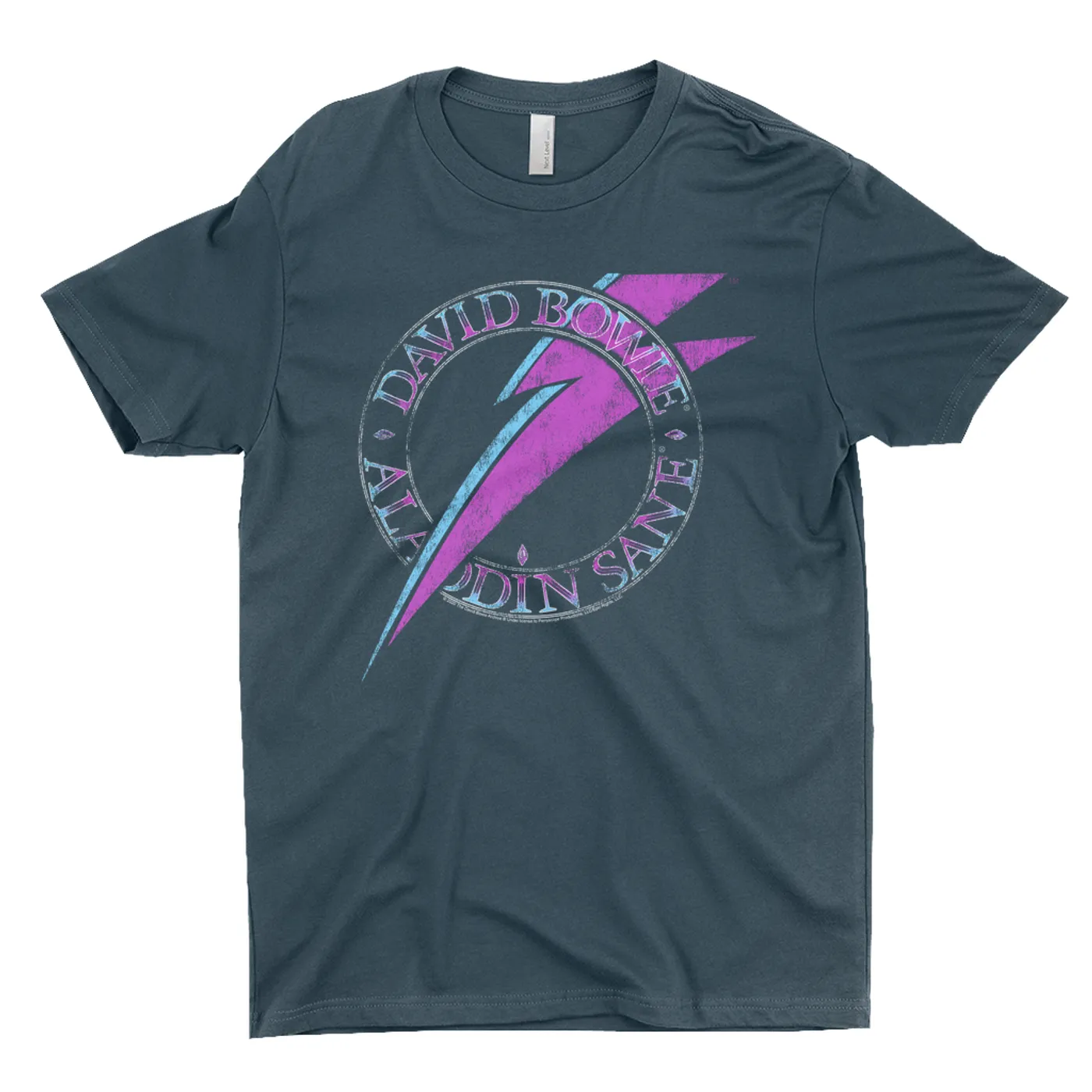 David Bowie T-Shirt | Aladdin Sane Logo Distressed David Bowie Shirt