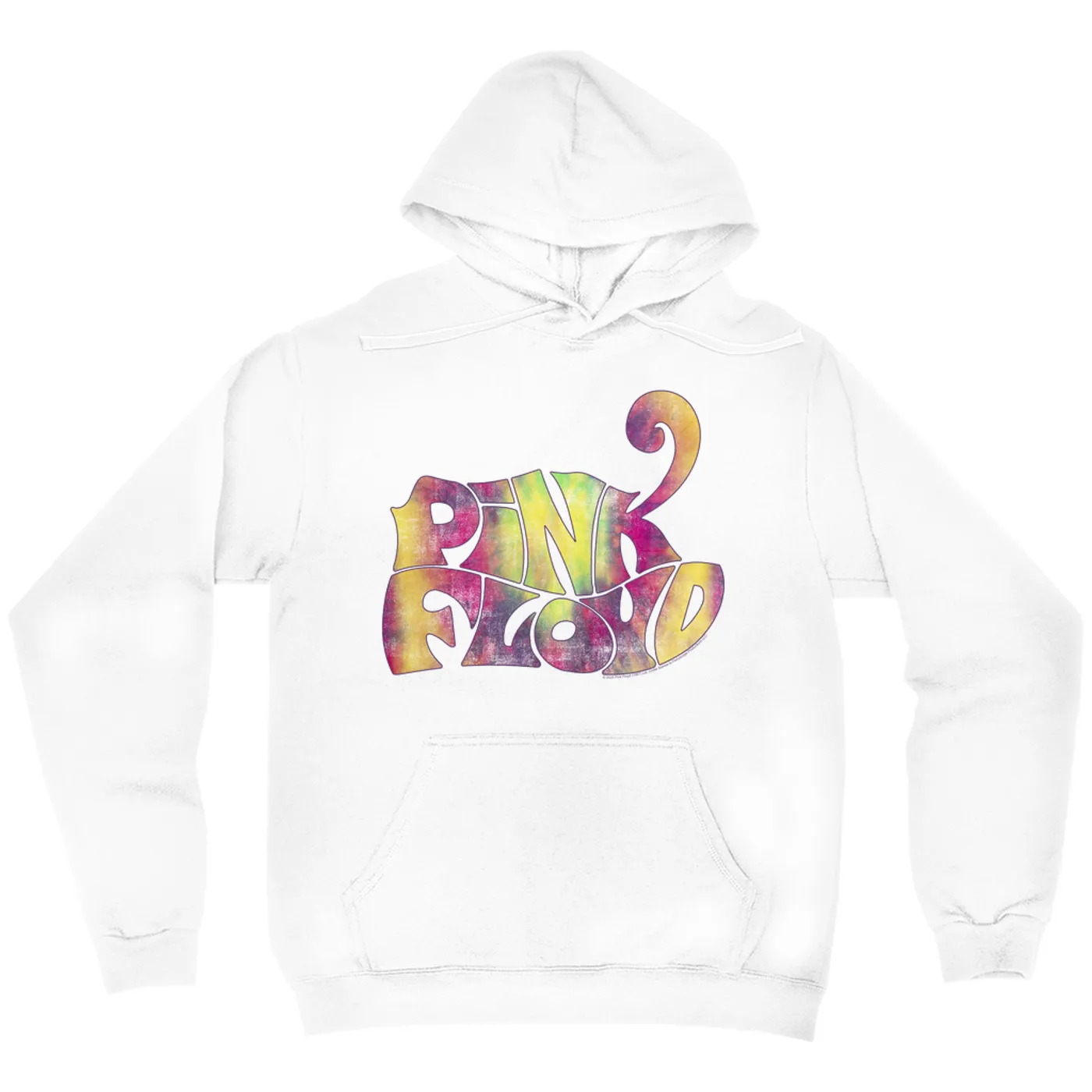 Pink Floyd Hoodie | Tie Dye Groovy Logo Distressed Pink Floyd Hoodie (Merchbar Exclusive)