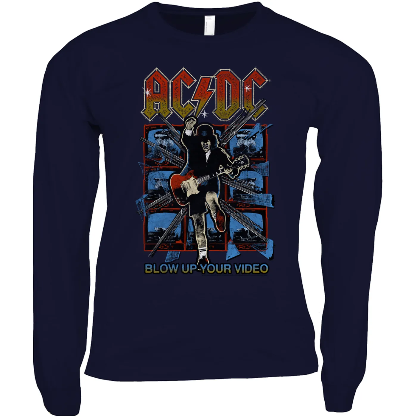 AC/DC Long Sleeve Shirt | Blow Up Your Video Design ACDC Shirt