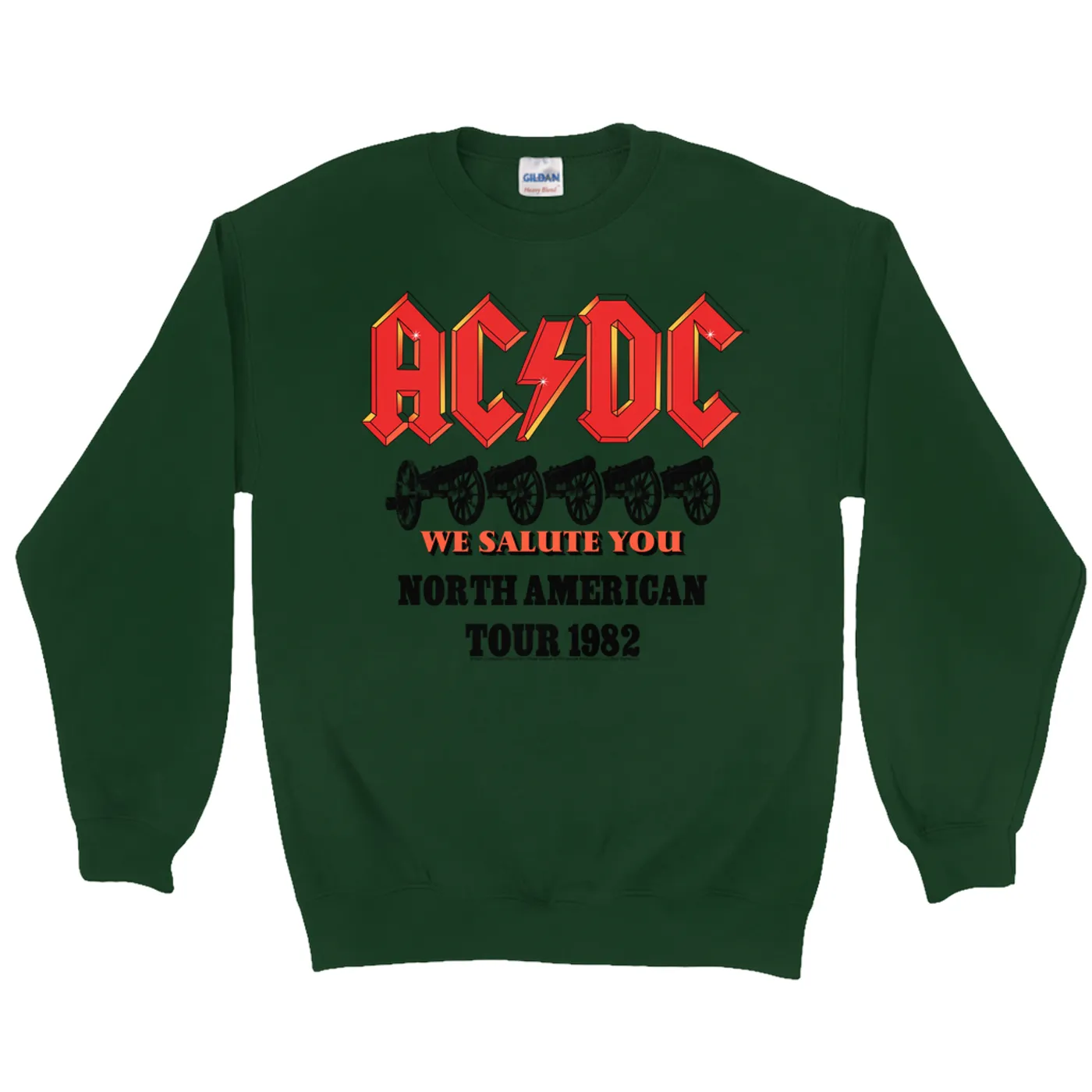 AC/DC Sweatshirt | We Salute You North American Tour 1982 ACDC Sweatshirt