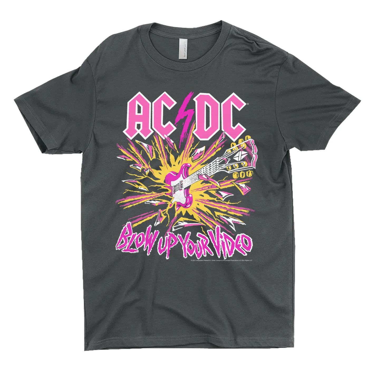 AC/DC T-Shirt | Blow Up Your Video Neon Design ACDC Shirt